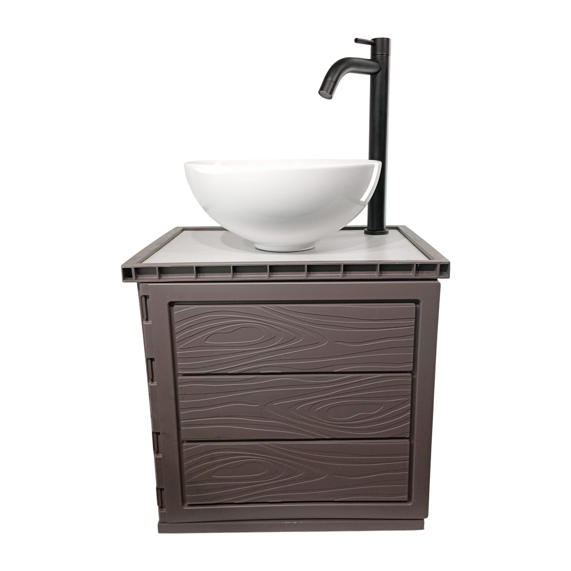 Kit Mueble Pvc + Lavamanos + Grifería C1151 