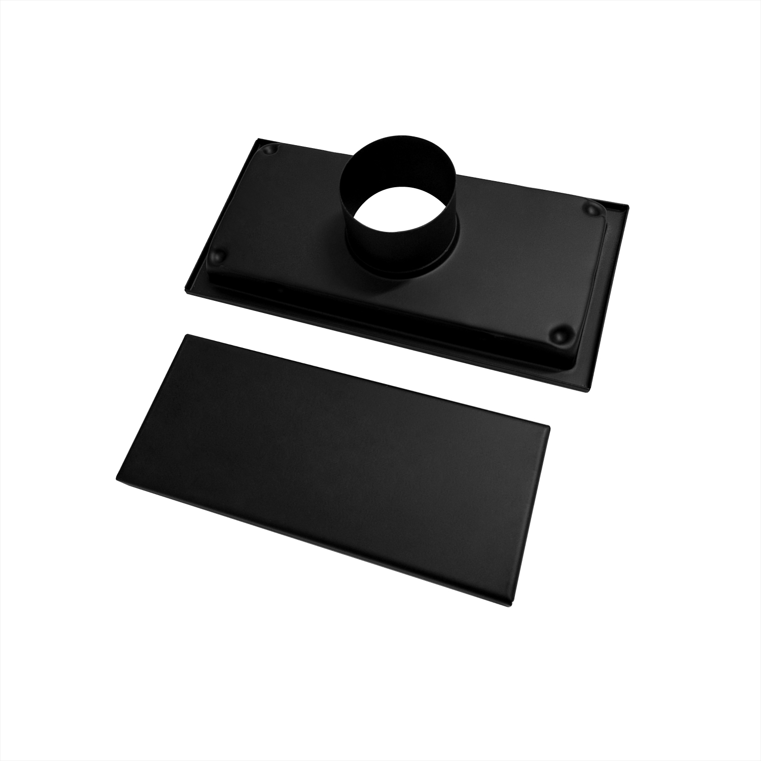 Rejilla Piso Invisible 20x10cm Negra