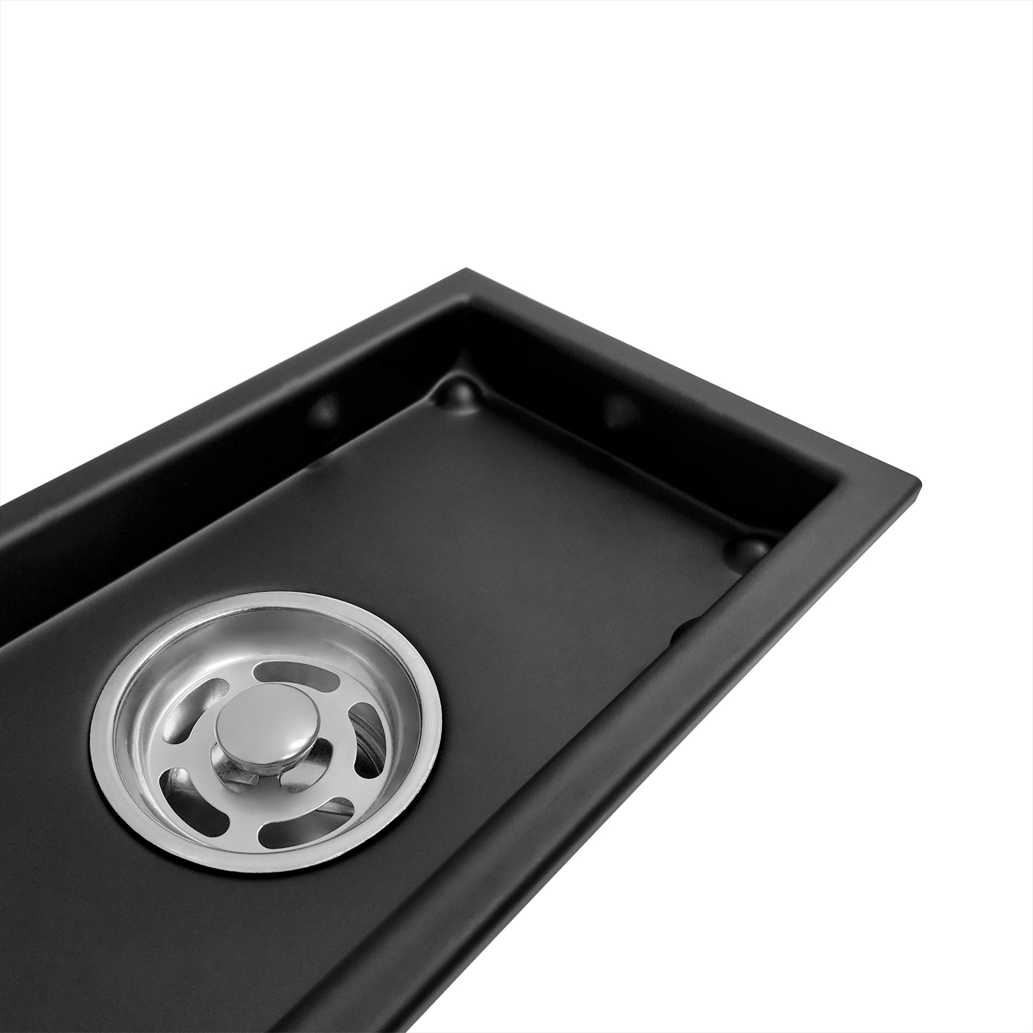 Rejilla Piso Invisible 20x10cm Negra