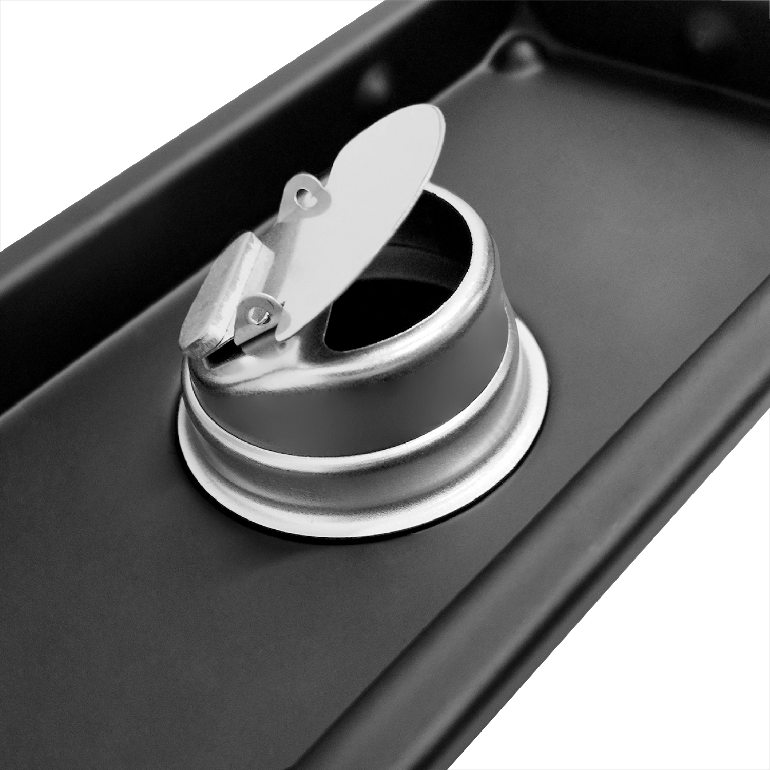 Rejilla Piso Invisible 20x10cm Negra