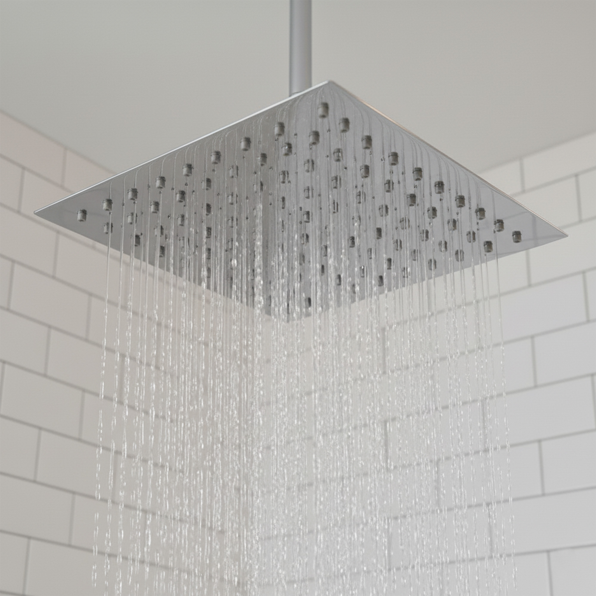 Ducha Acero Ultra Slim 10pulgadas 25x25 Cuadrada