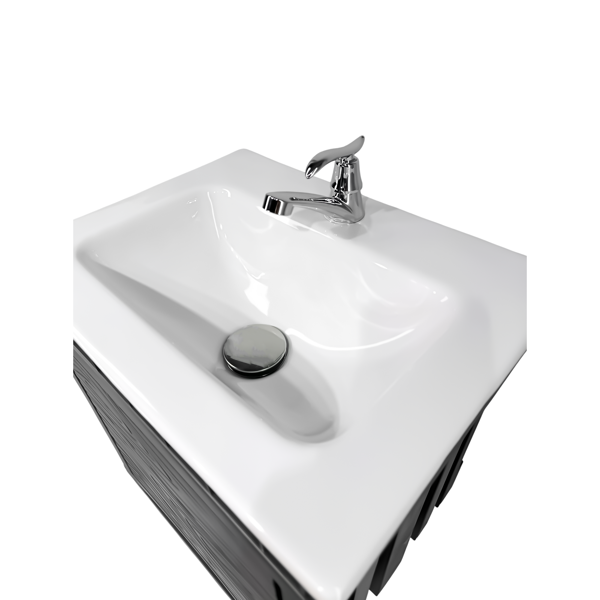 Kit Mueble En PVC + Lavamanos + Griferia  CCOL1114