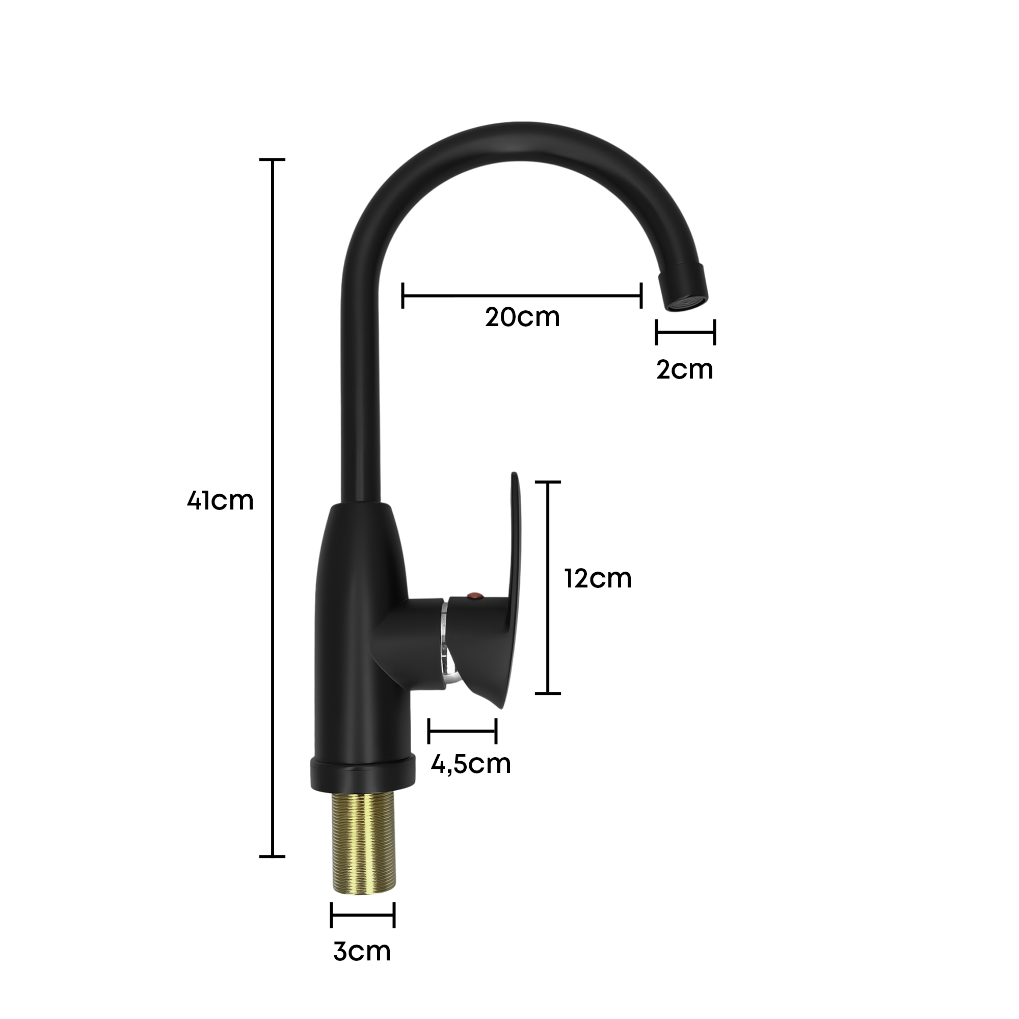 Griferia Lavaplatos Mezclador Cuerpo Negro 