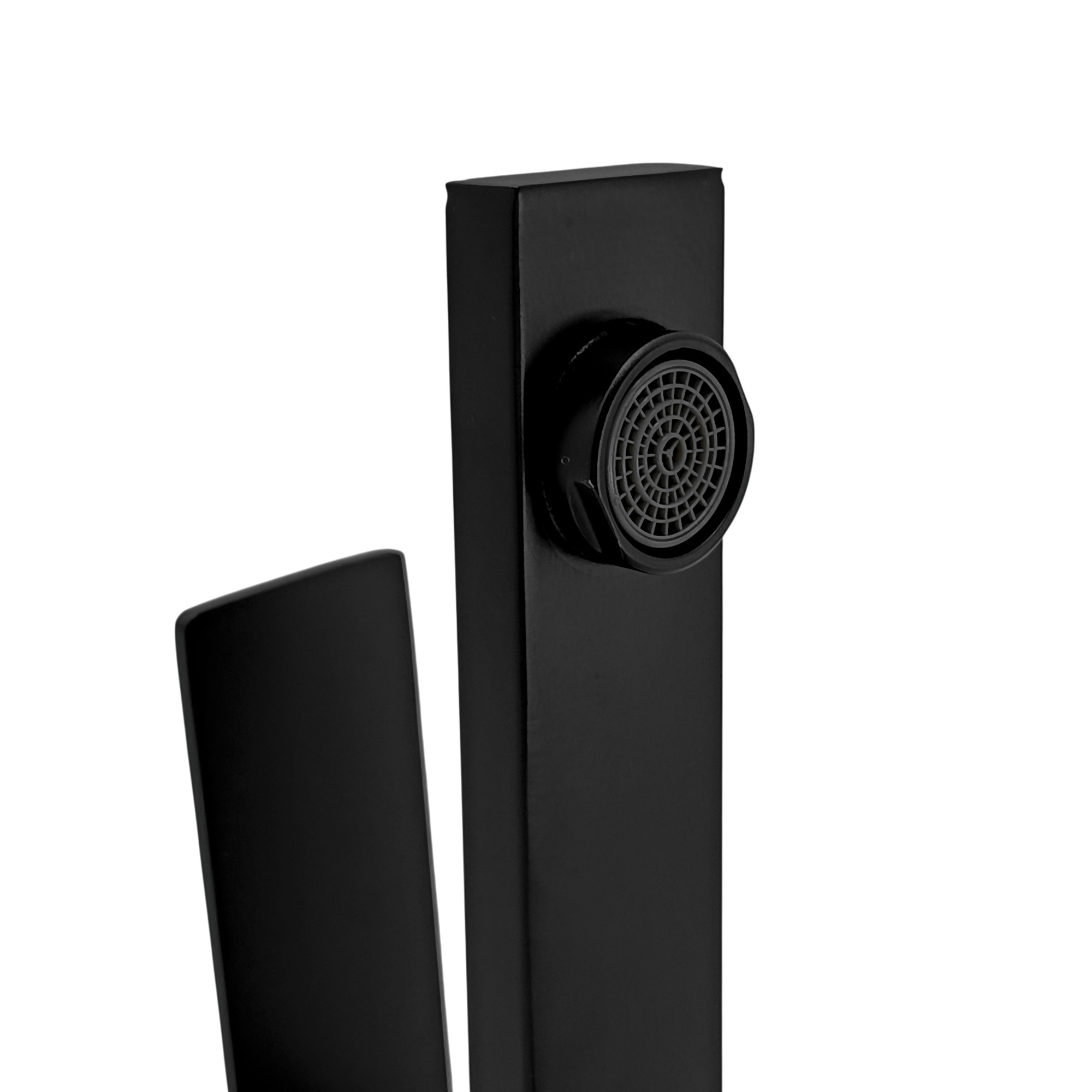 Griferia Lavamanos Baja Agua Fria Negra Argon Negra