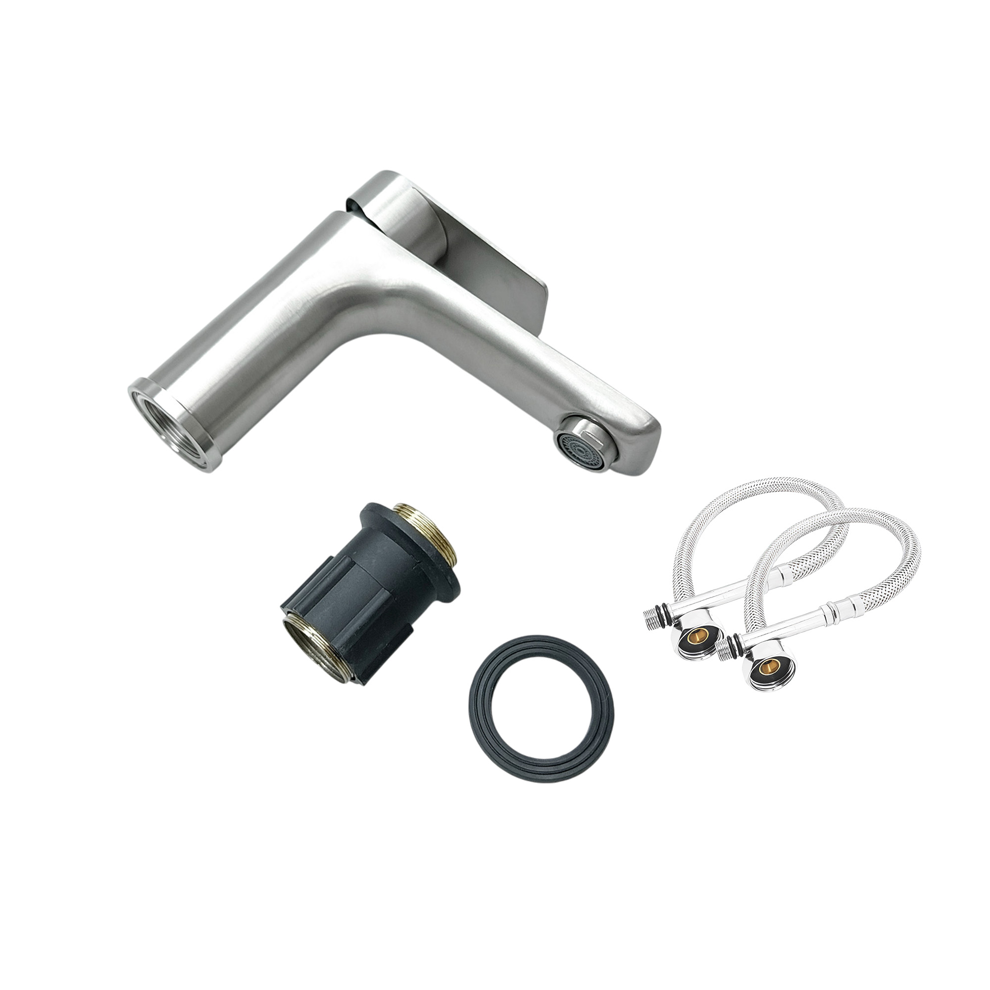 Griferia Lavamanos Poste Bajo Mezclador - Satinado