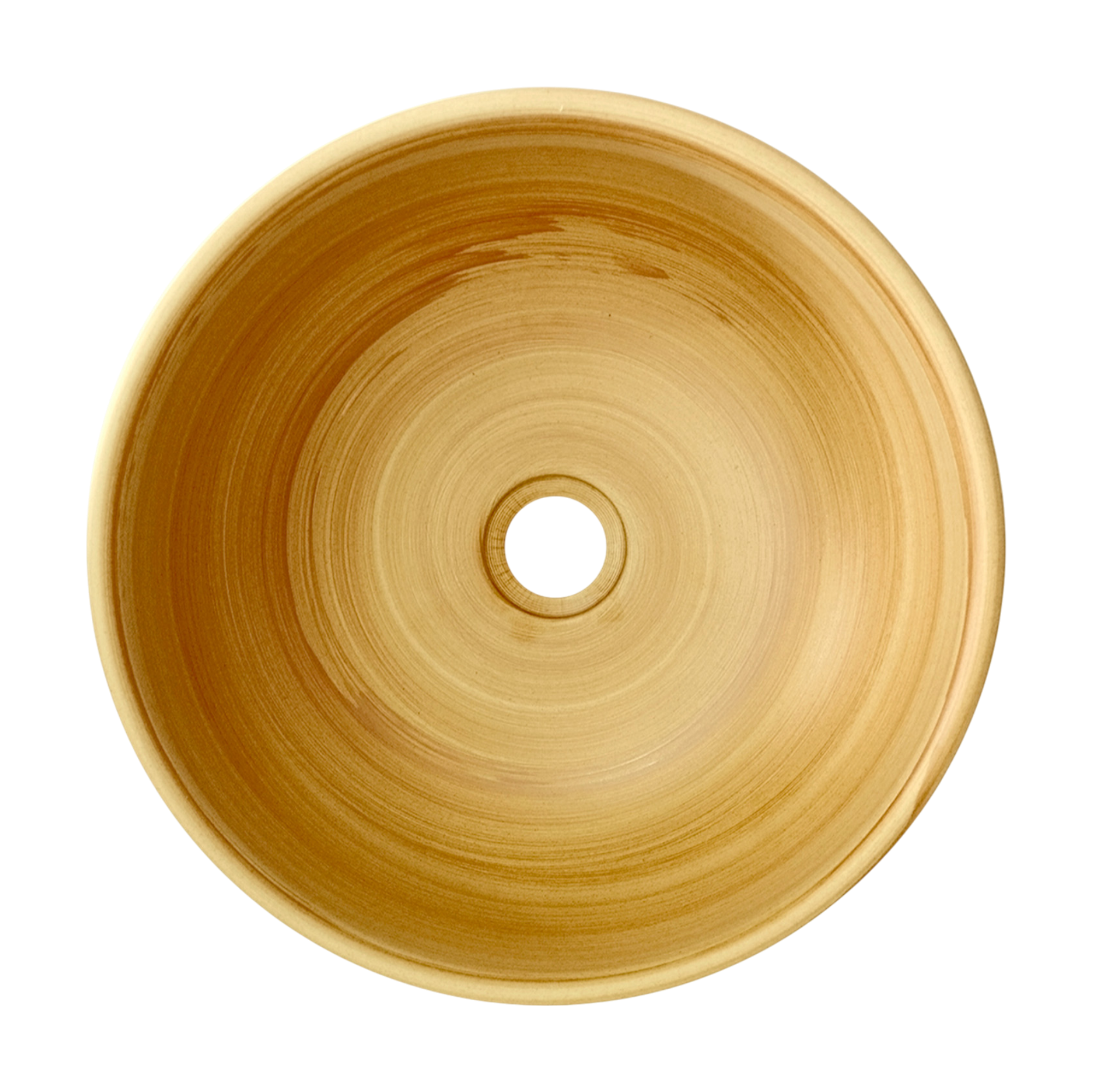 Sobreponer Artesanal Lavamanos Rustico Redondo