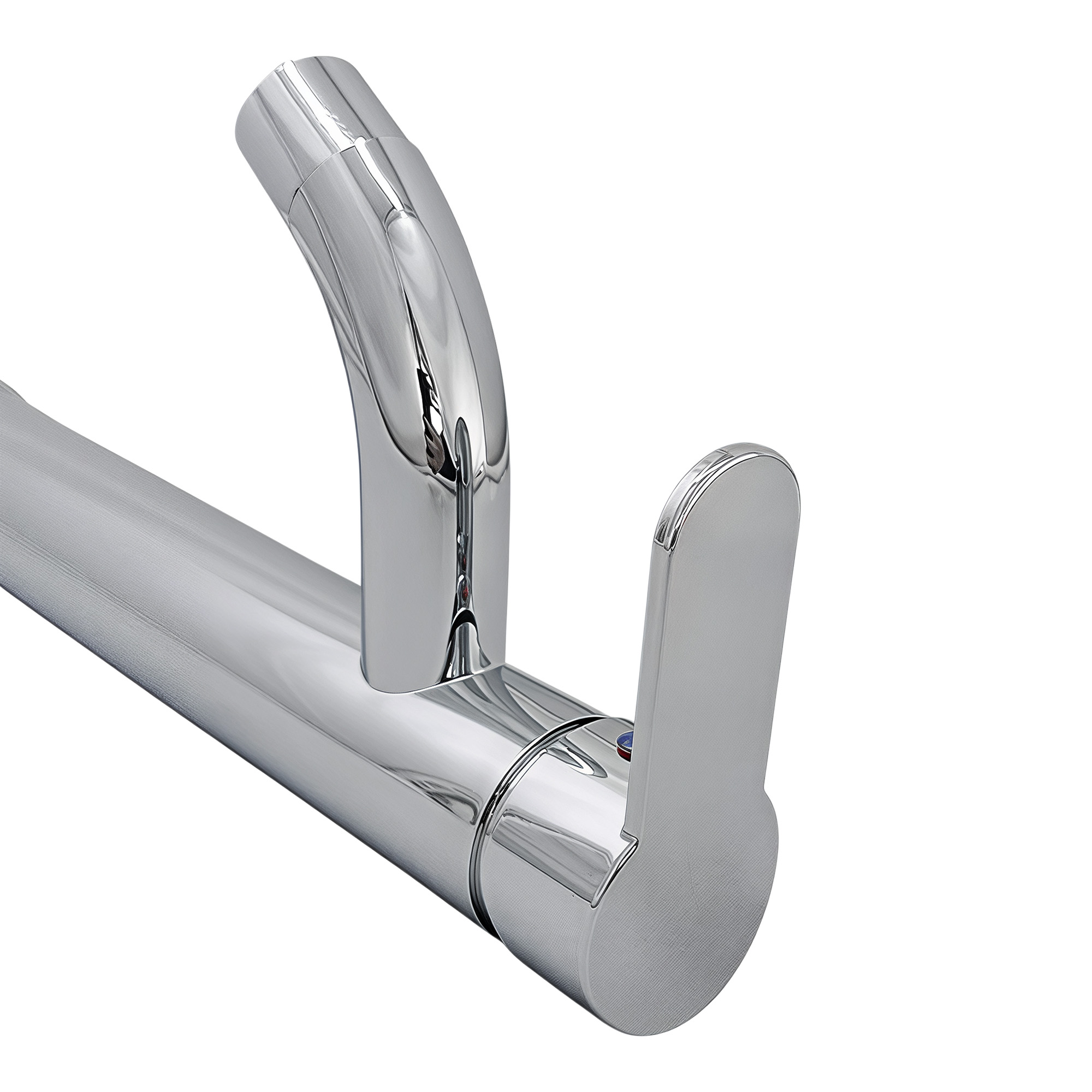 Grifería Baño Lavamanos Alta Mezclador Pico Semicurvo