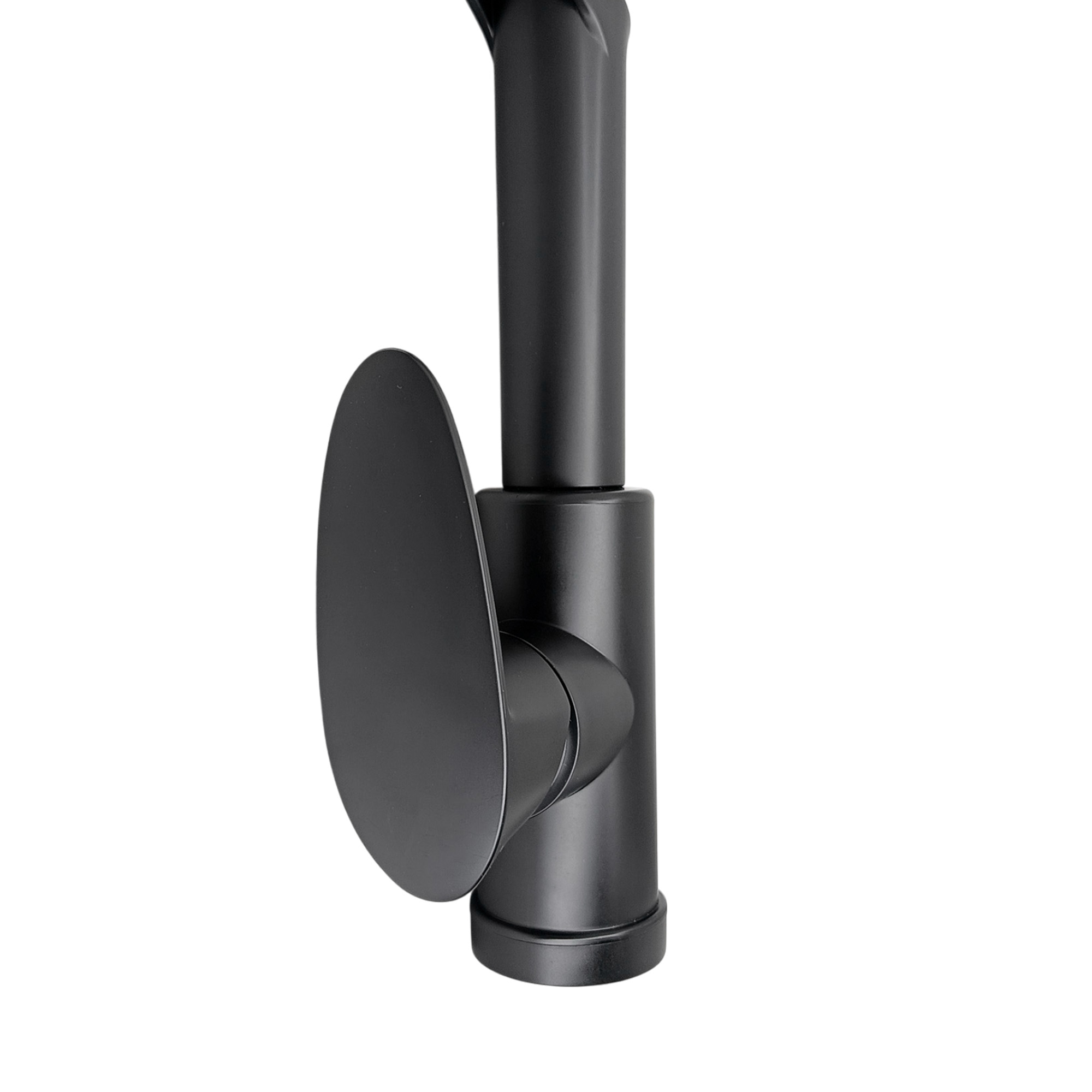 Griferia Lavaplatos Mezclador Negro Cuello Flexible Negro