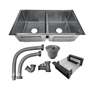 Lavaplatos Luxury Negro Acero Inoxidable