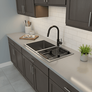 Lavaplatos Luxury Negro Acero Inoxidable