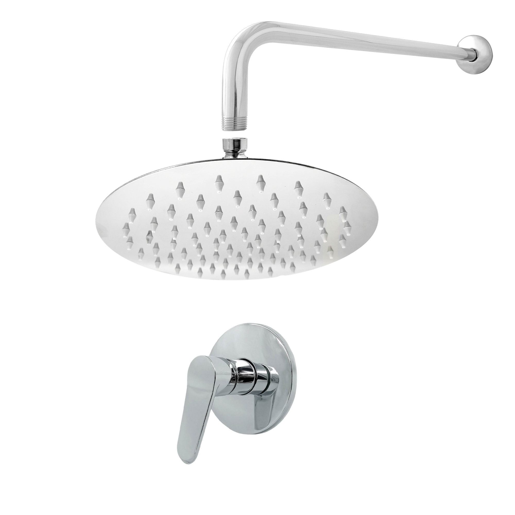 Combo Brazo Ducha 30CM  Ducha Redonda 15CM + Mezcladora Colombia 