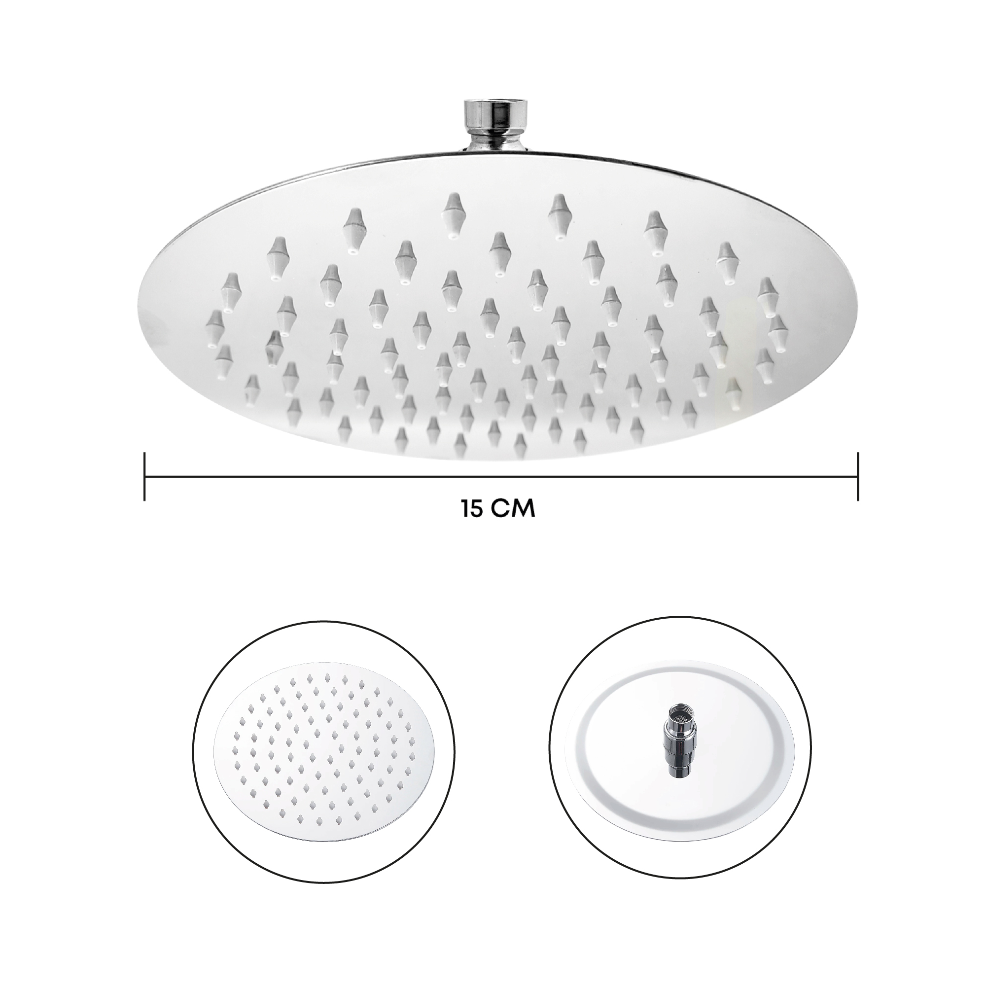 Combo Brazo Ducha 30CM  Ducha Redonda 15CM + Mezcladora Colombia 