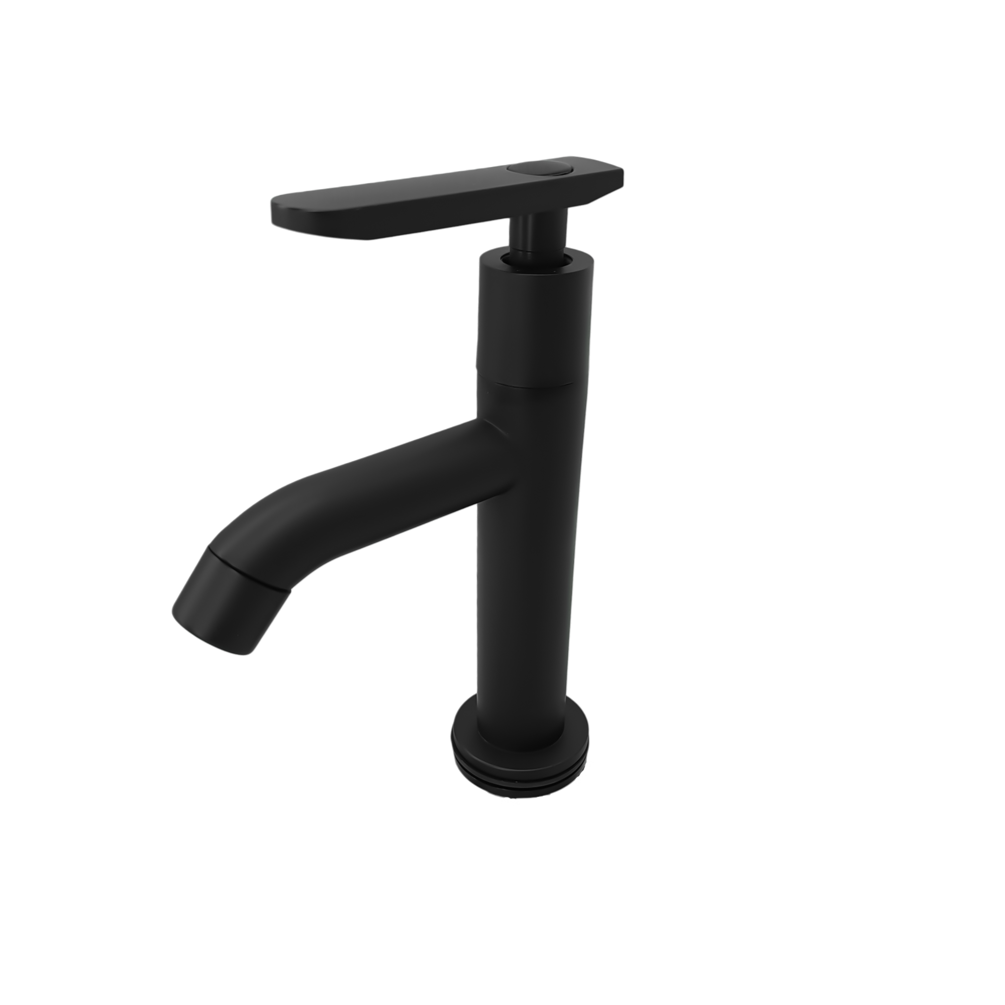 Griferia Baja Para Lavamanos Agua Fria Negra ABS