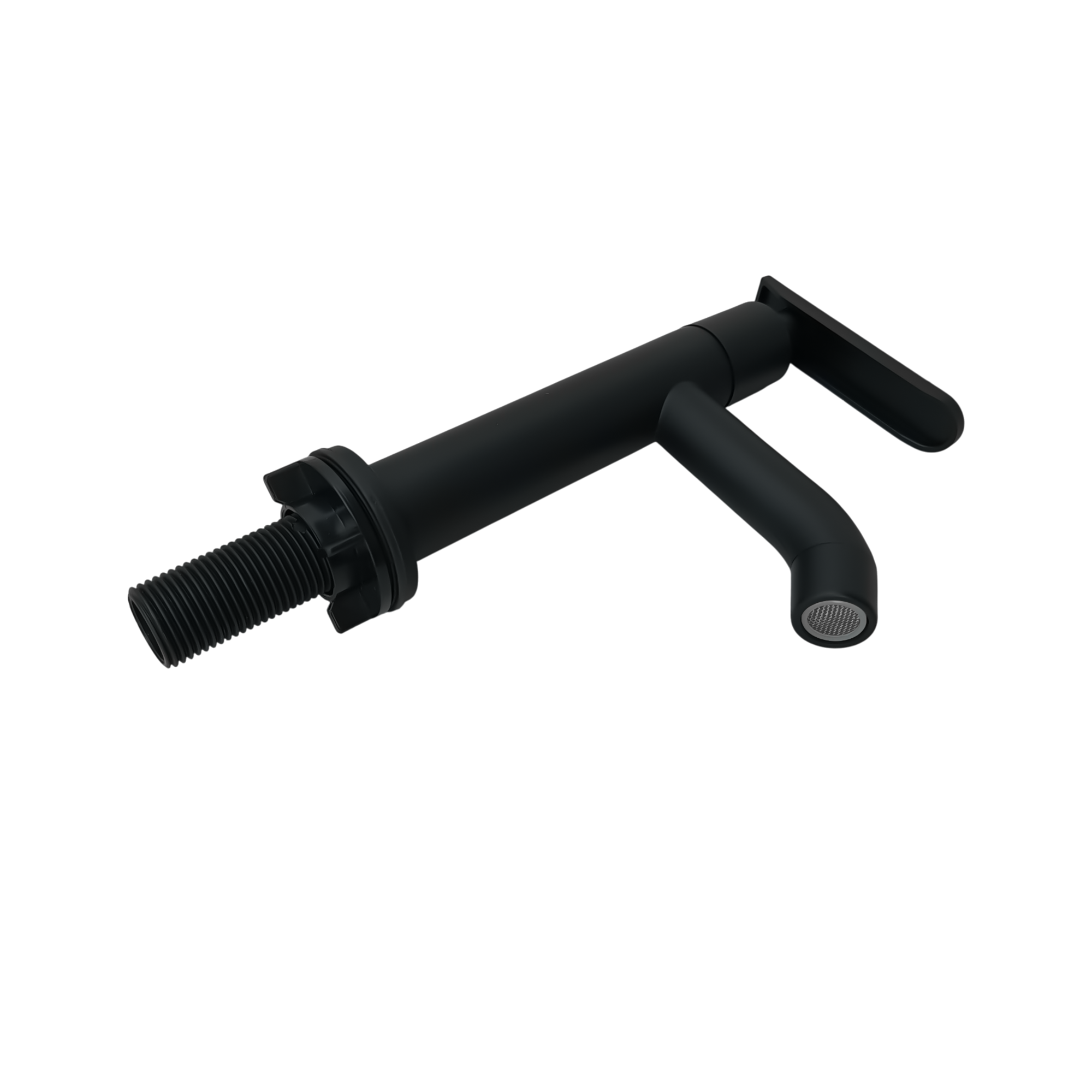 Griferia Baja Para Lavamanos Agua Fria Negra ABS