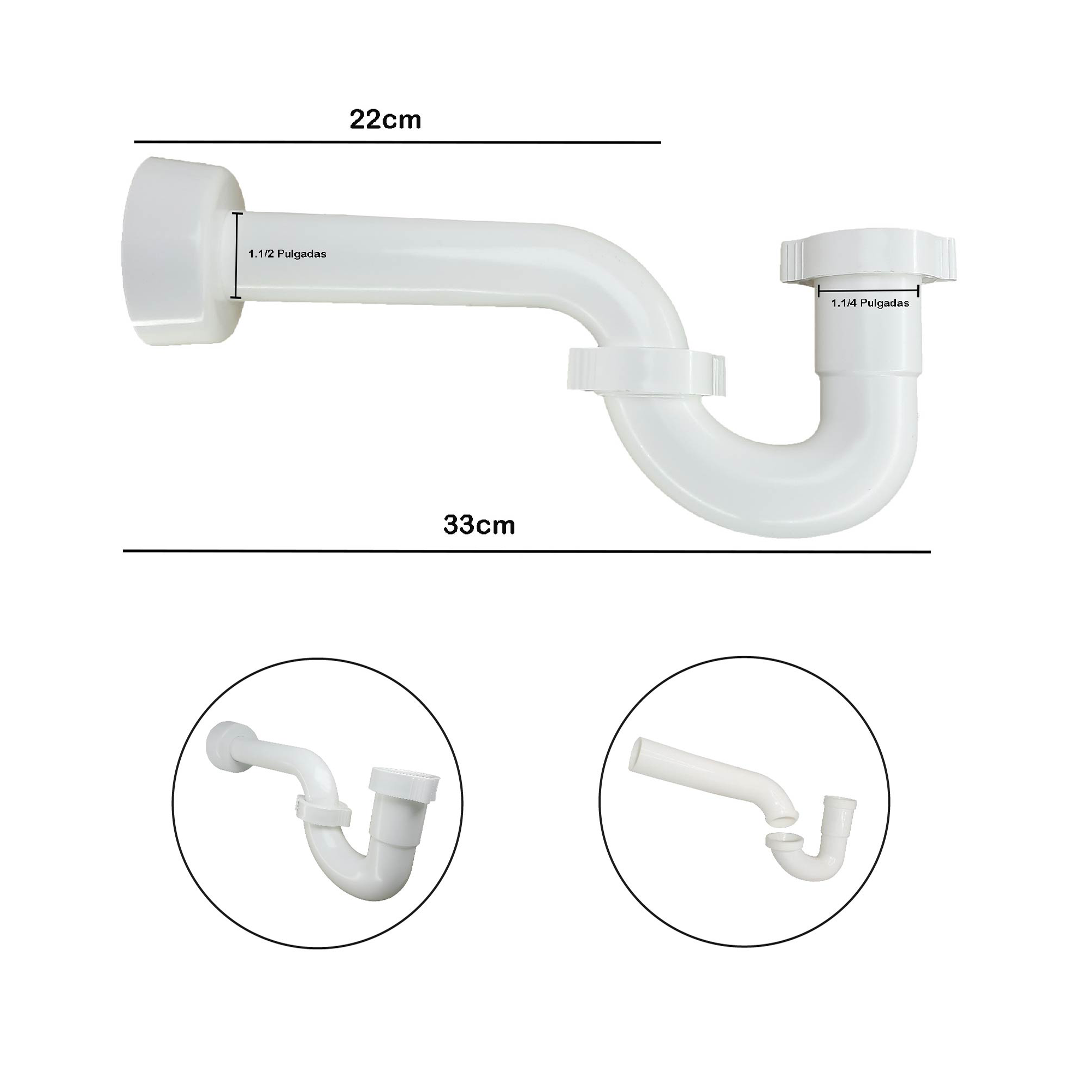 Kit Grifería Lavaplatos Agua Fría + Dispensador Jabón  + Accesorios C1164