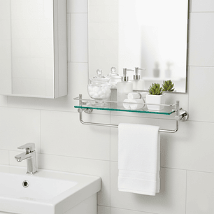 Organizador Ducha Repisa Vidrio/Acero