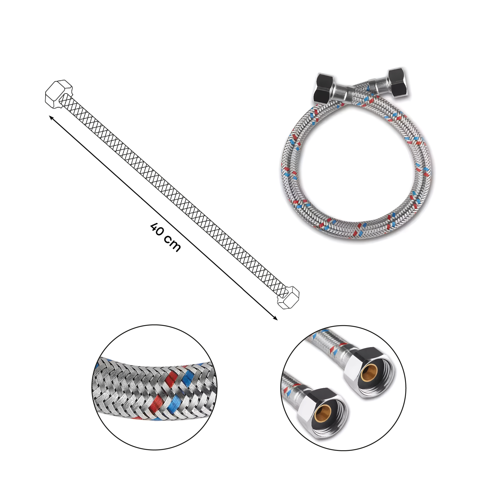 Kit Griferia Lavaplatos Agua Fría + Accesorio C1166