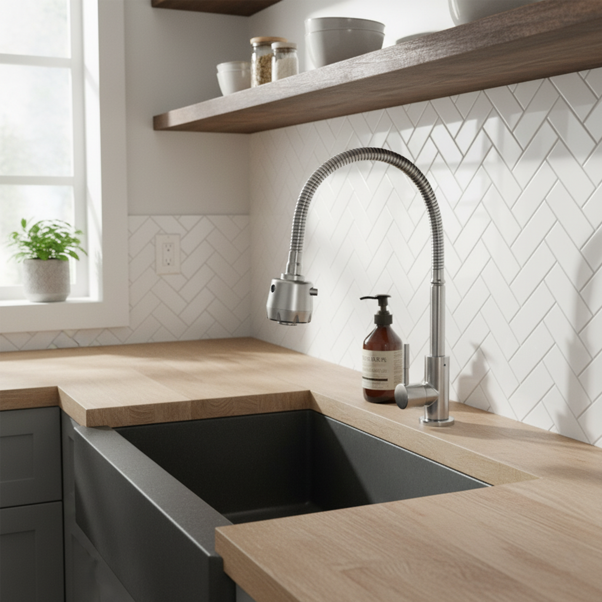 Kit Griferia Lavaplatos Agua Fría + Accesorio C1166