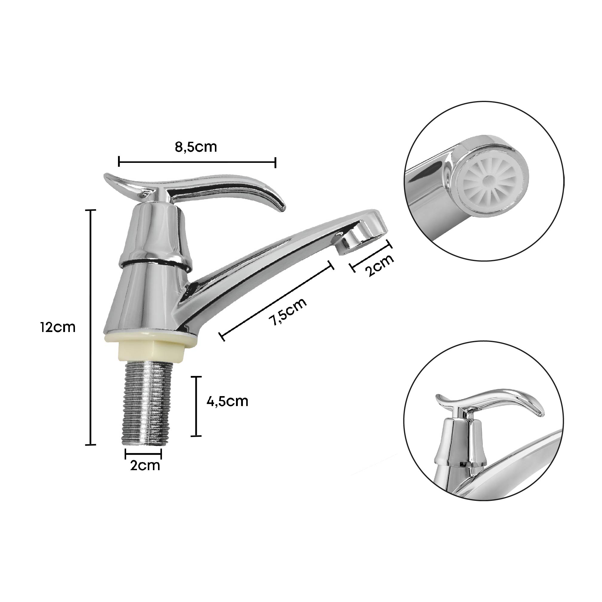 Griferia Lavamanos Baja Agua Fria Mirage Abs