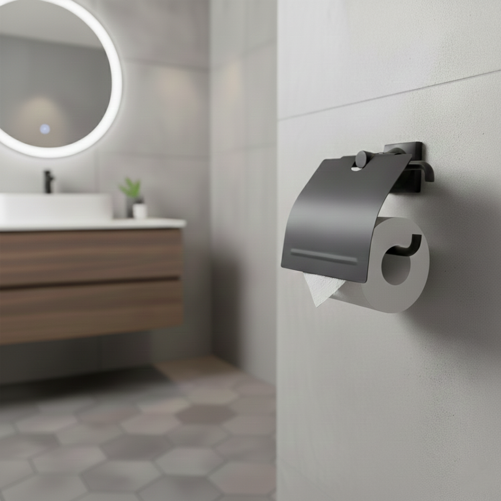 Pack Por 2 Portarollo Negro CCOL-1199