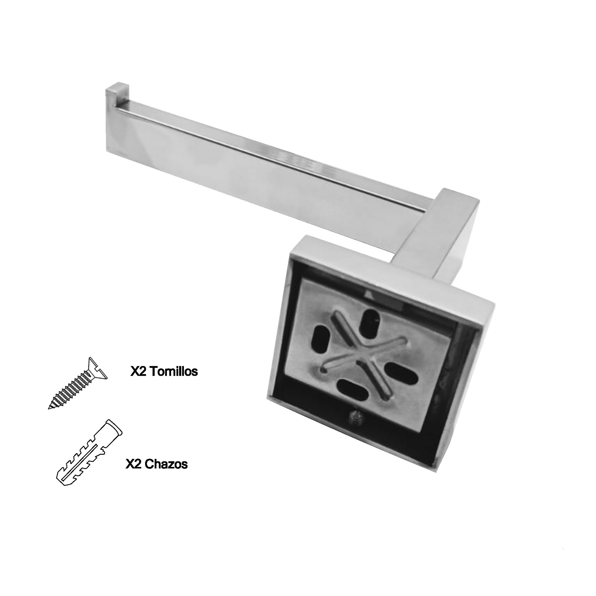 Pack Por 2 Portarollo Cromado CCOL-1200