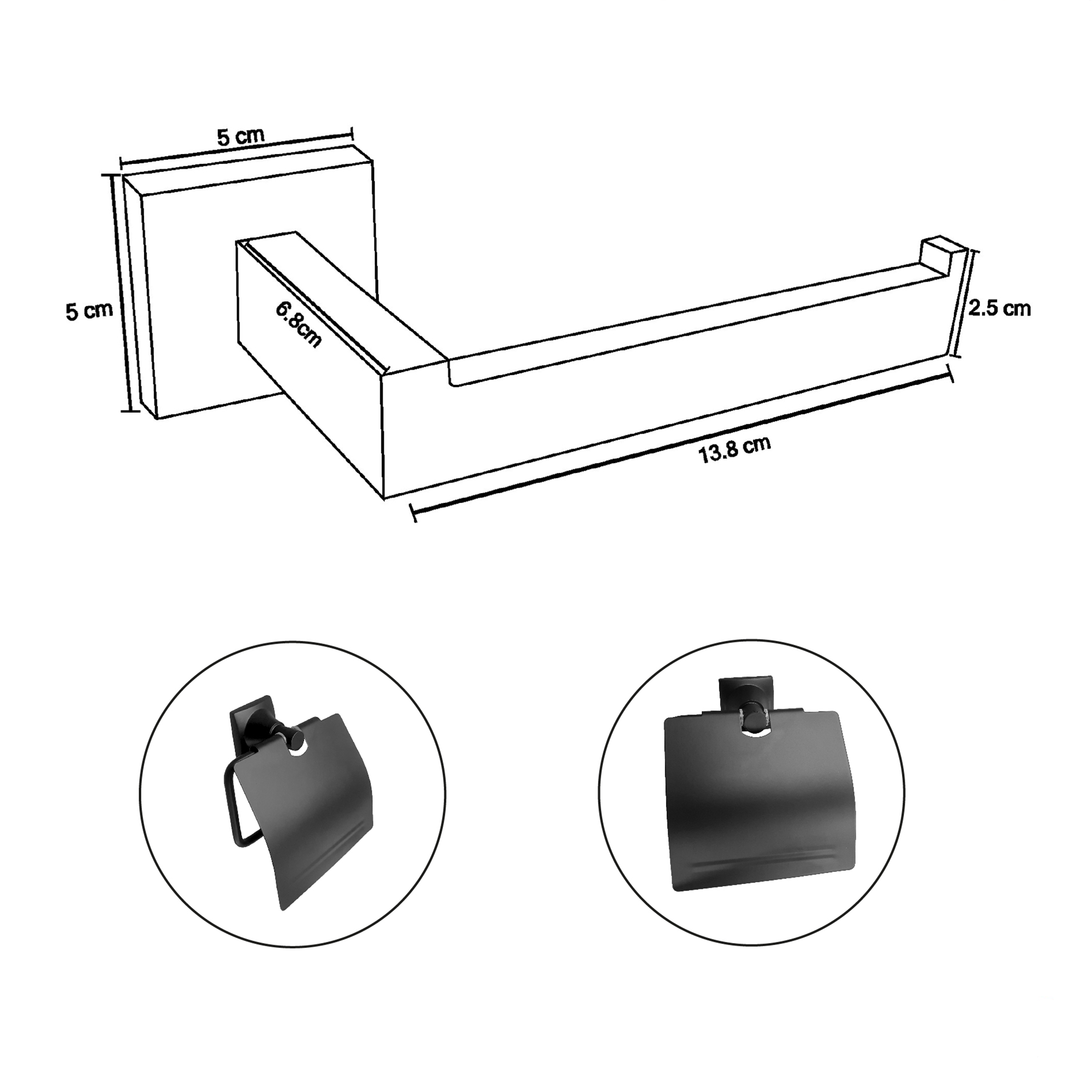 Pack Por 2 Portarollo Cromado CCOL-1200