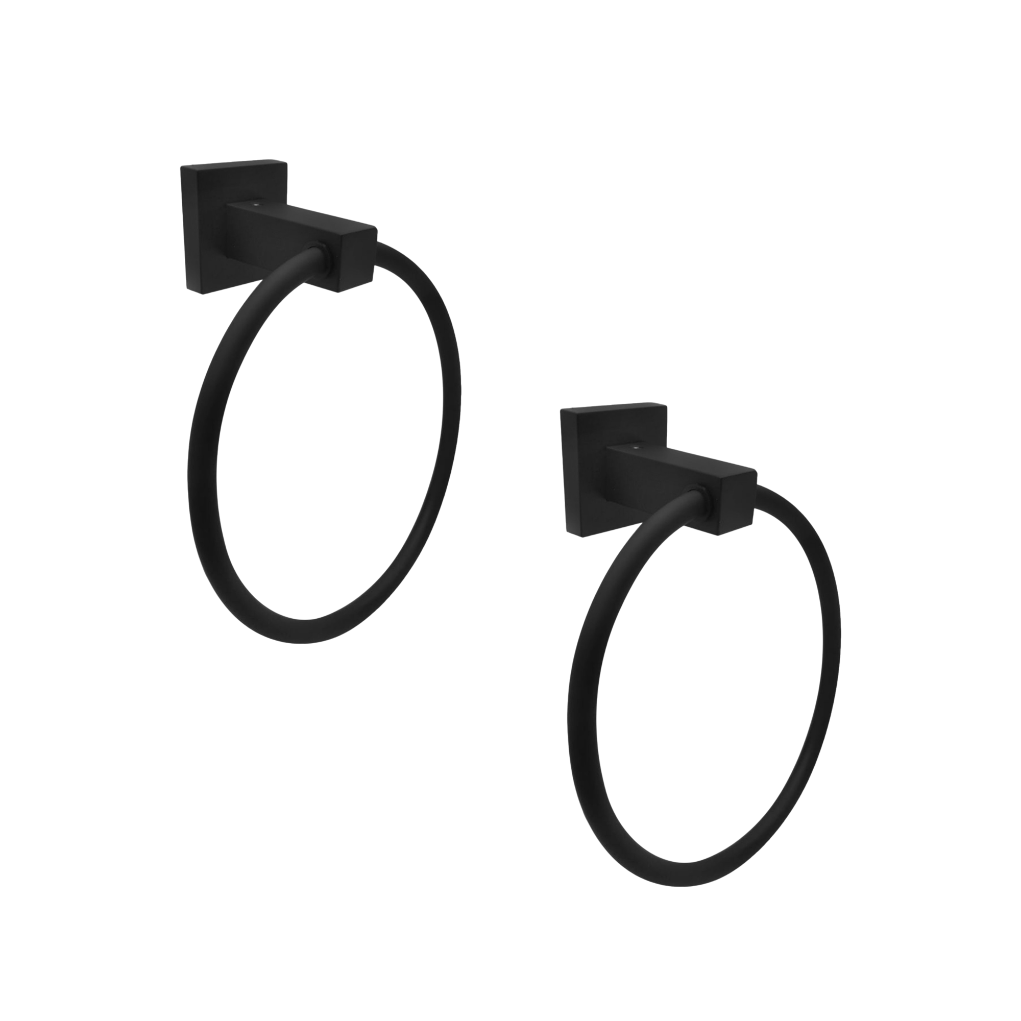 Pack Por 2 Toallero Negro CCOL-1202