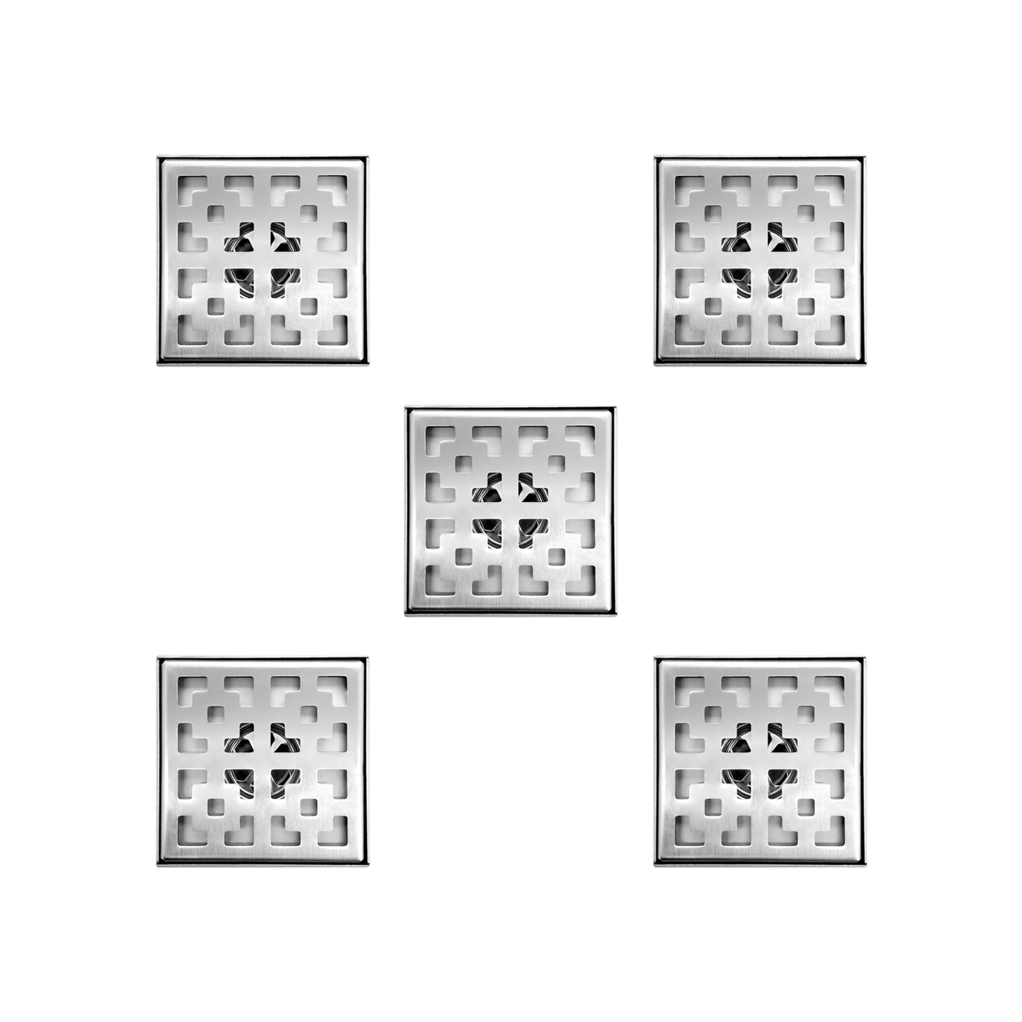 Pack X5 Rejilla Acero Pesada 10X10