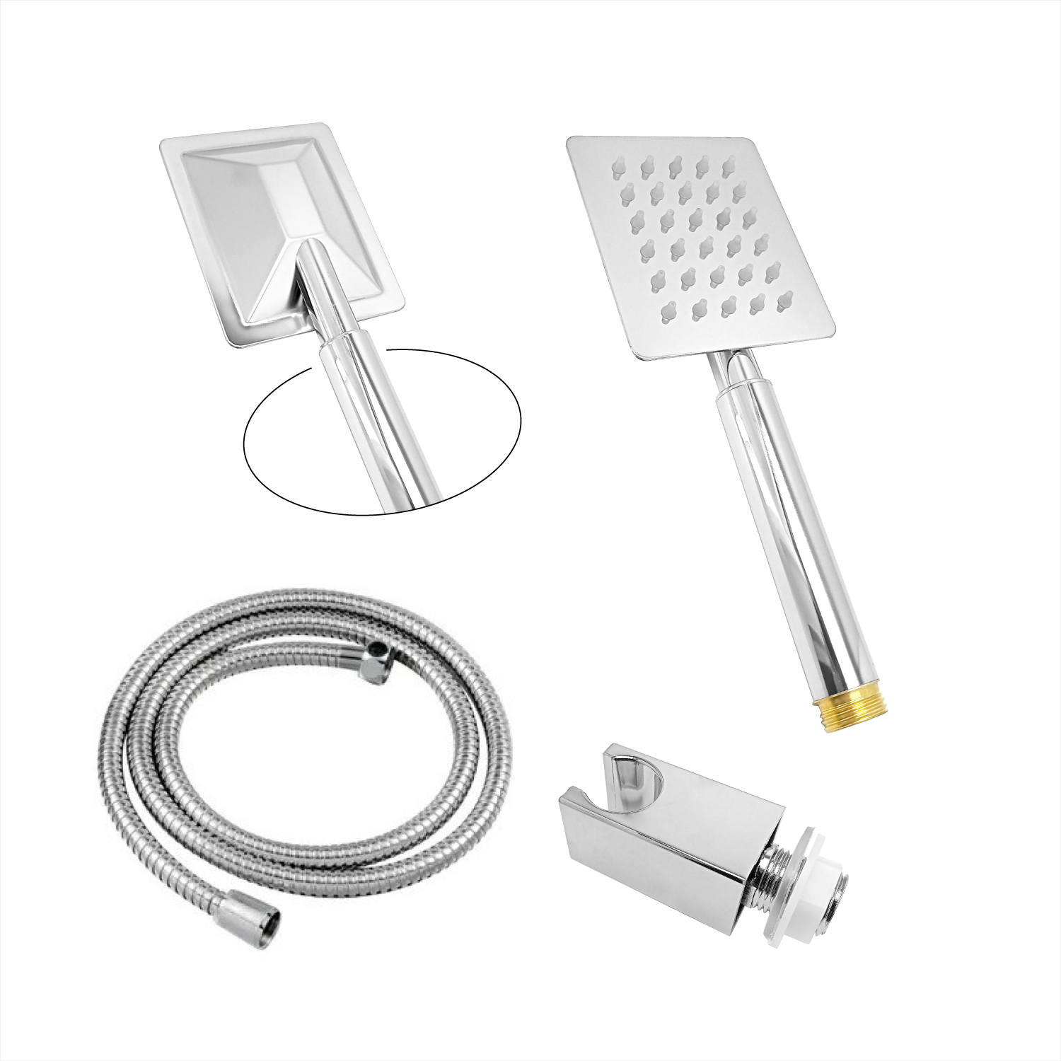 Torre Ducha Para Baño Con Luz Led Y Bluetooth Gris Mate