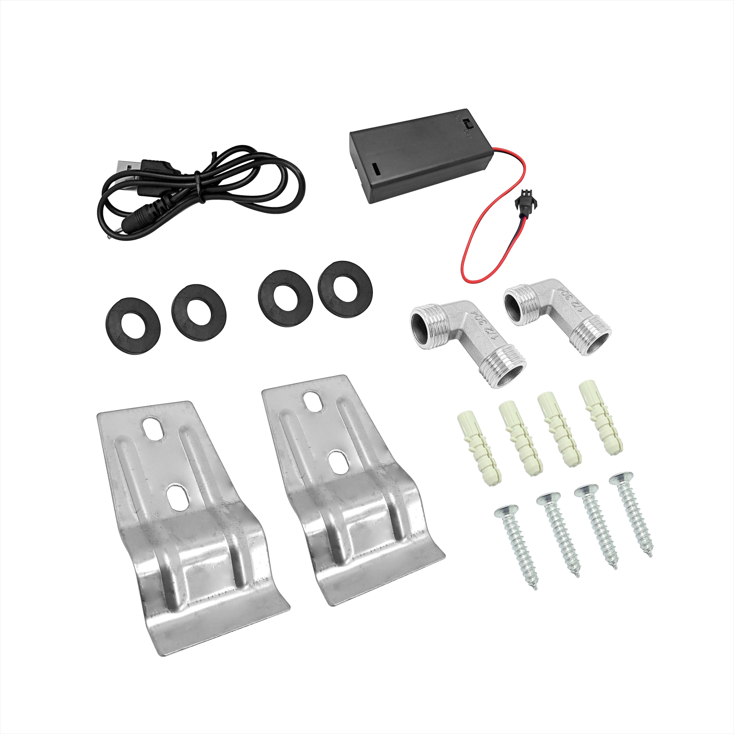 Torre Ducha Para Baño Con Luz Led Y Bluetooth Gris Mate