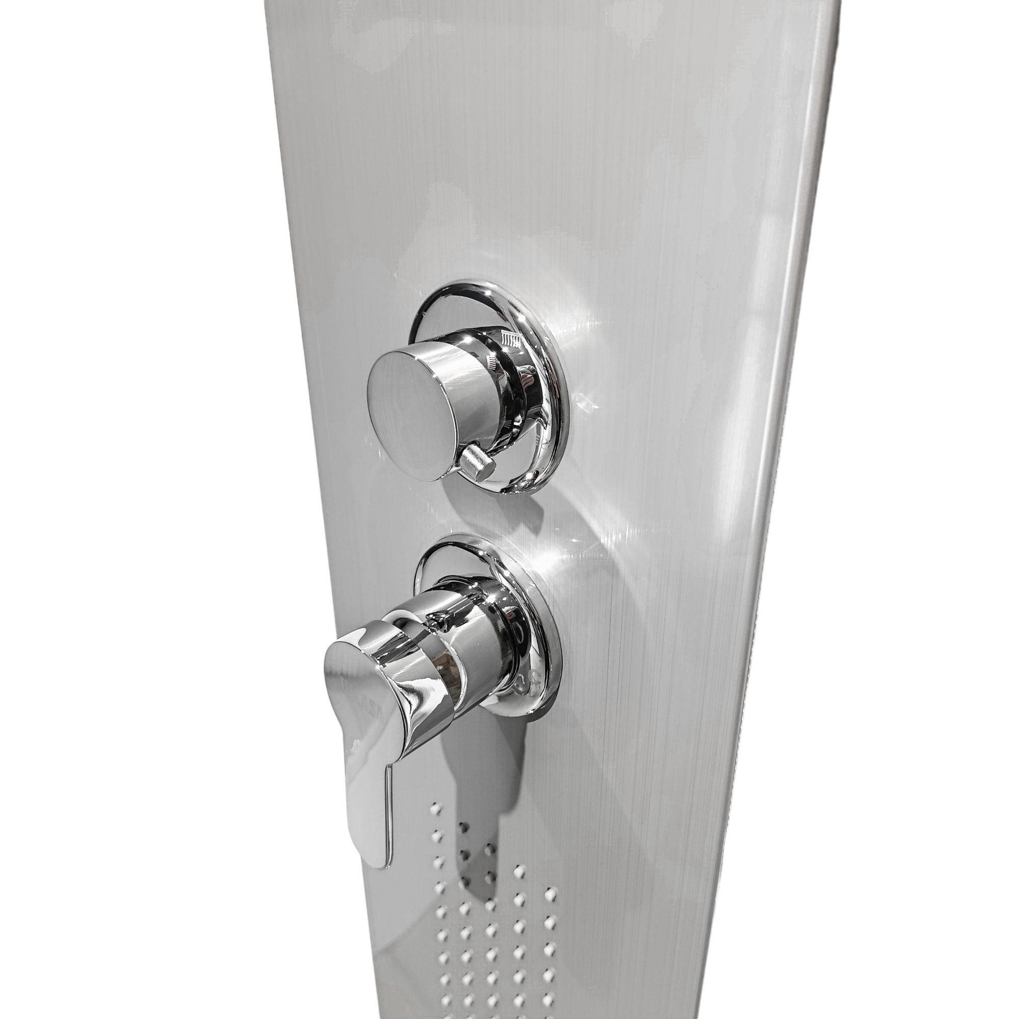 Torre Ducha Para Baño Con Luz Led Y Bluetooth Gris Mate