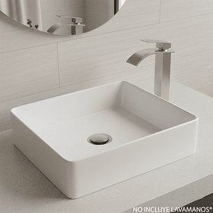 Set Grifería Inox Mezclador + Desague Sin Rebose C1194