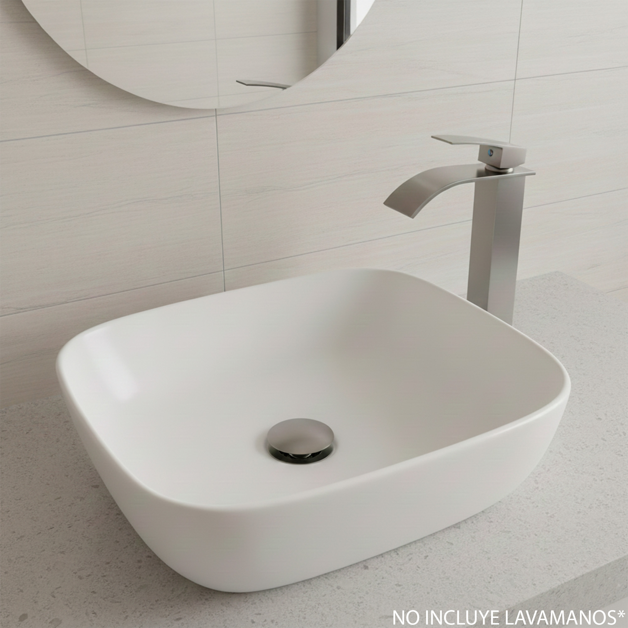 Set Grifería Inox Mezclador + Desague Con Rebose C1195