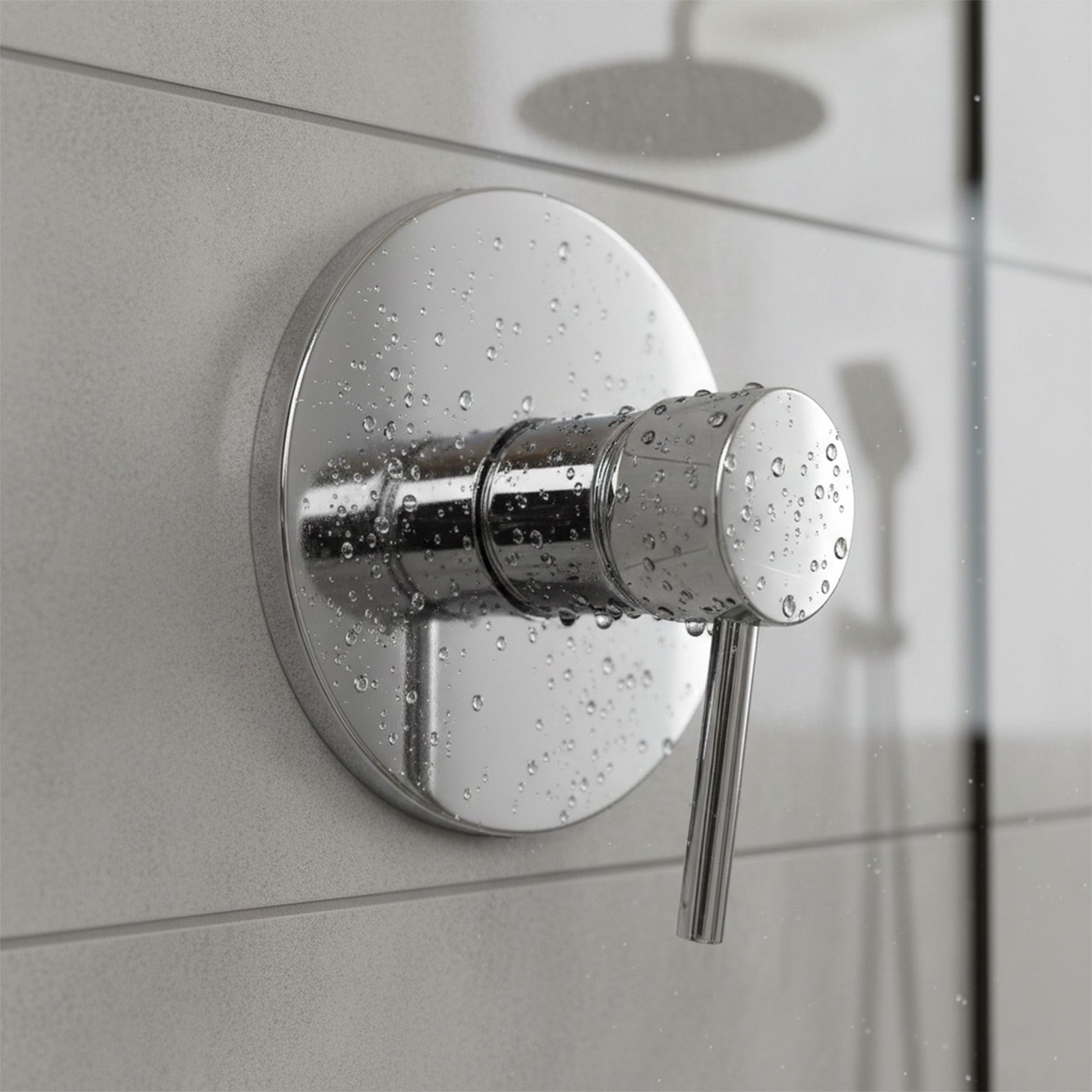 Monomando Mezclador ACromado Escudo Metalico, Cuerpo en PVC y Manija en ABS