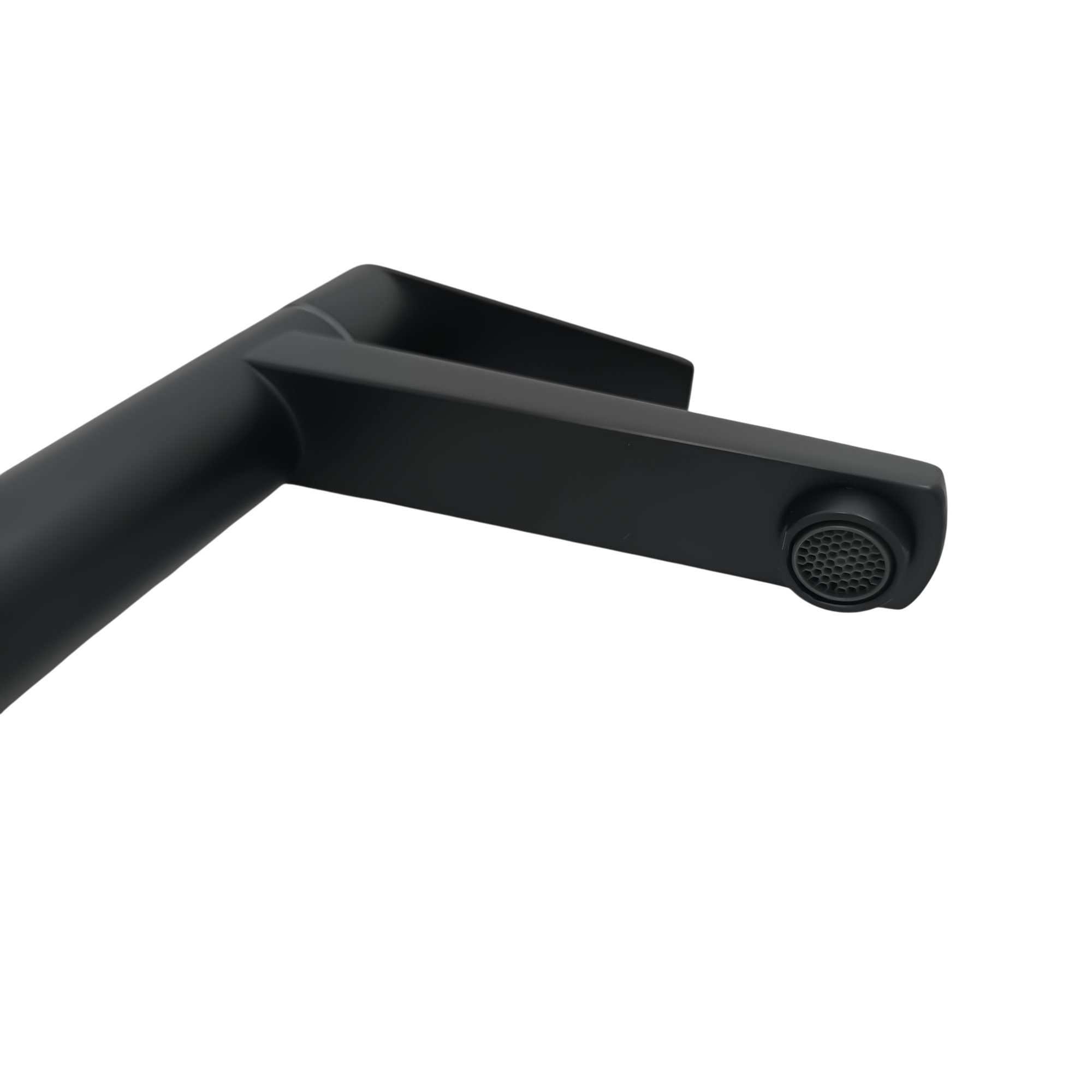 Griferia Lavamanos Alta Agua Fria Negro Ciffra Ccol