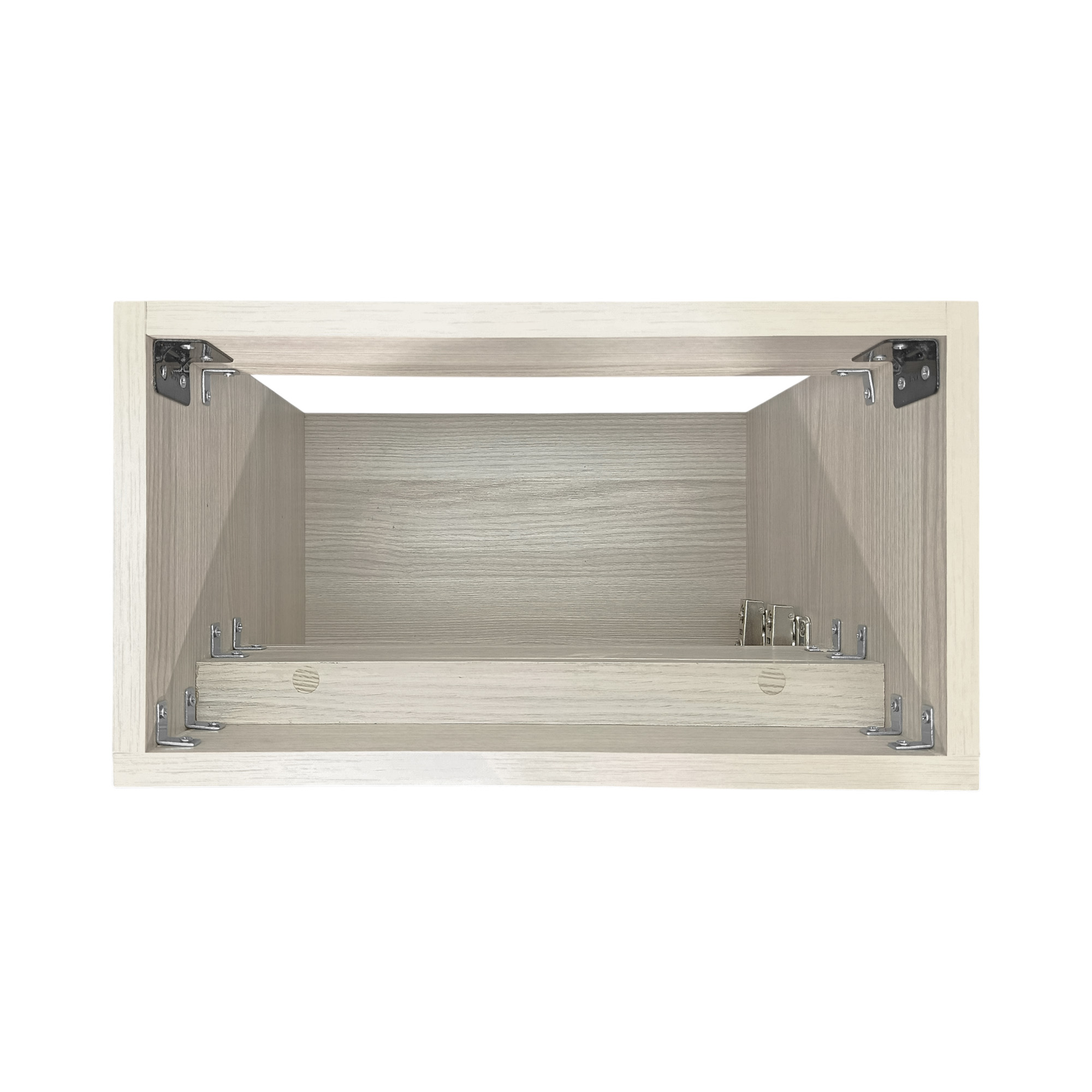 Mueble Aksel Flotante Para Lavamanos Nappo Merano Beige Sin Agujeros