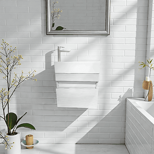 Combo Mueble Lavamanos + Lavamanos + Grifería + Push+ Acople