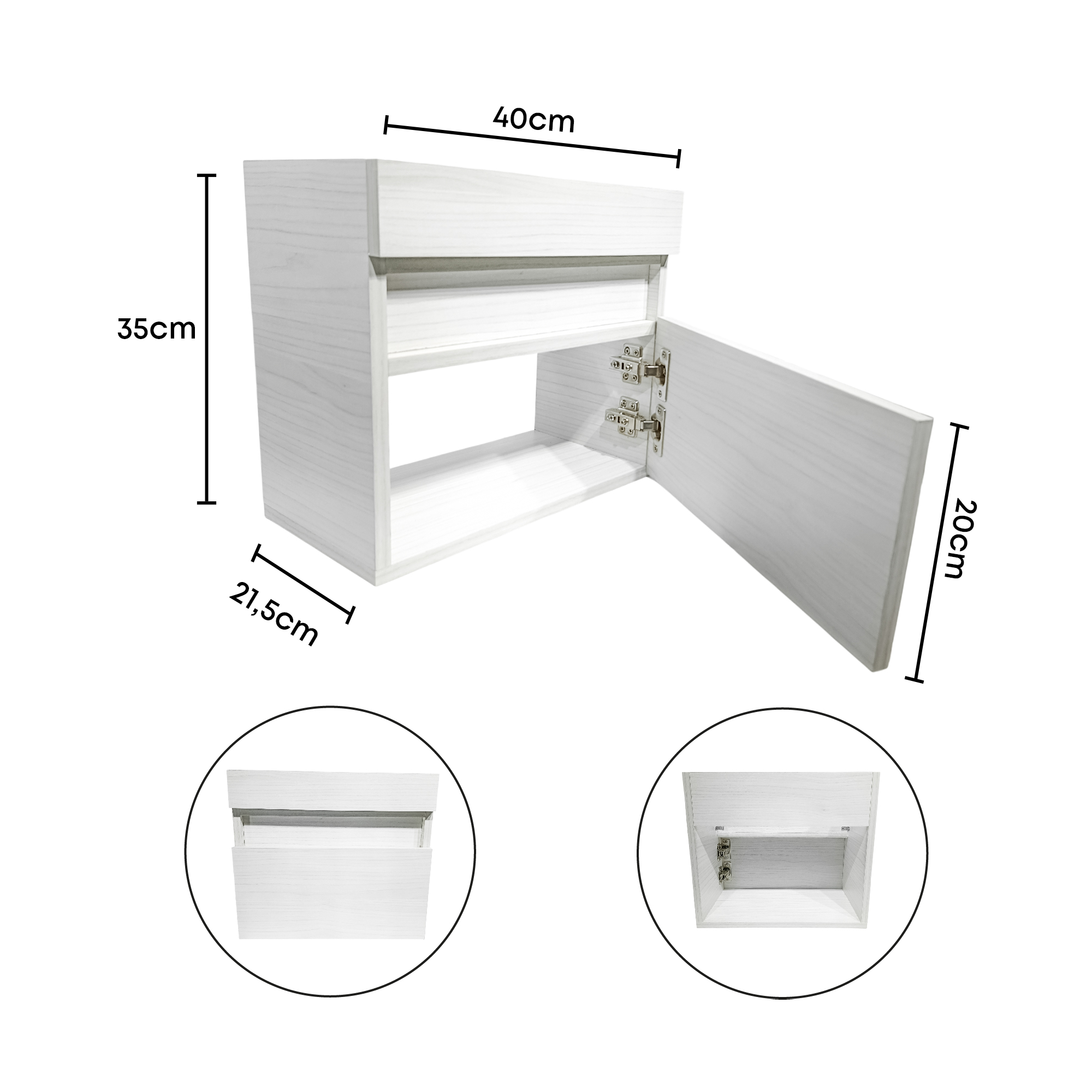 Combo Mueble Lavamanos + Lavamanos + Push + Acople+ Grifería