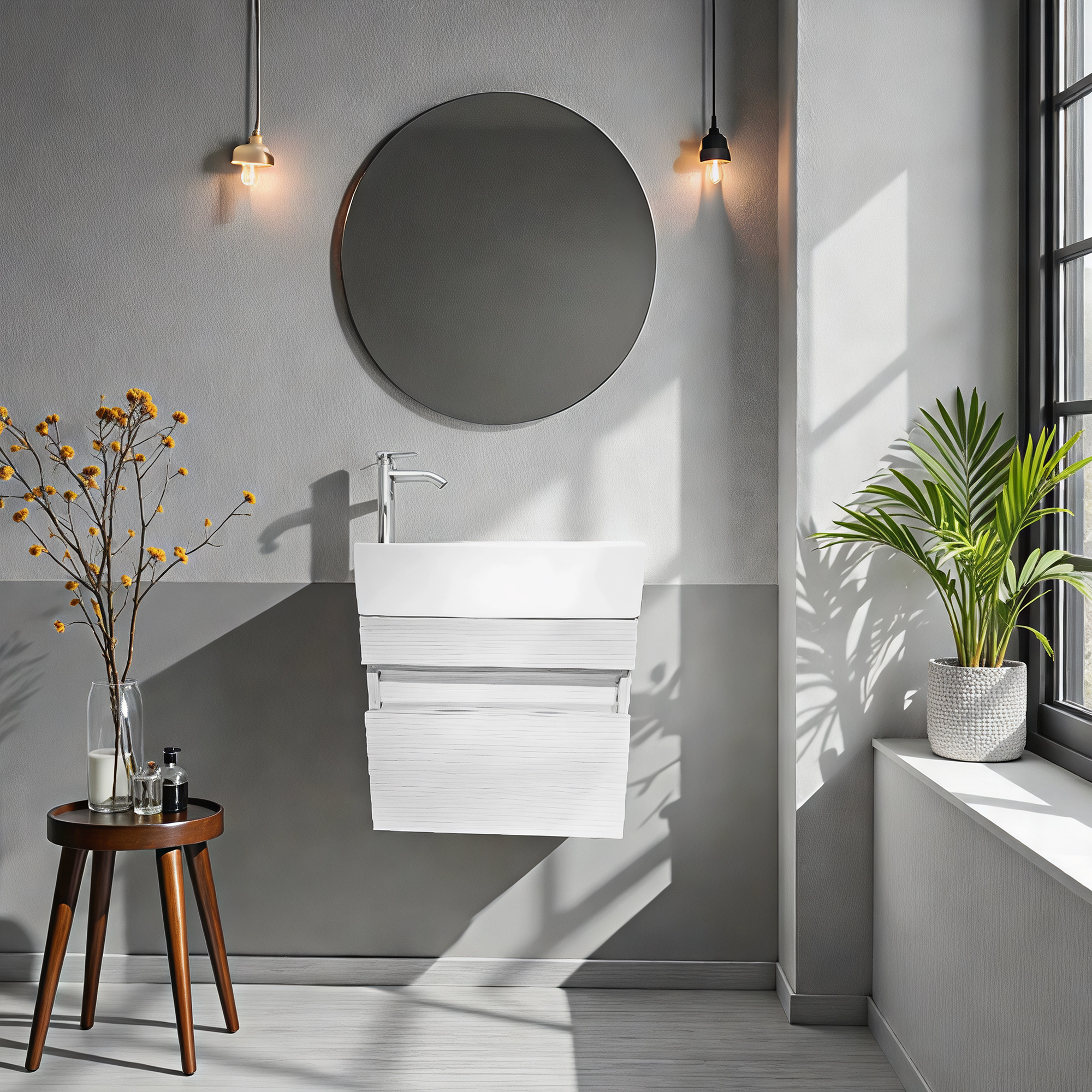 Combo Mueble Lavamanos + Lavamanos + Push + Acople+ Grifería