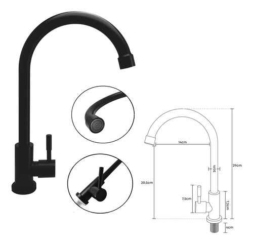 Kit Mueble + Lavamanos + Grifería  Ccol1124 Gris Un Agujero