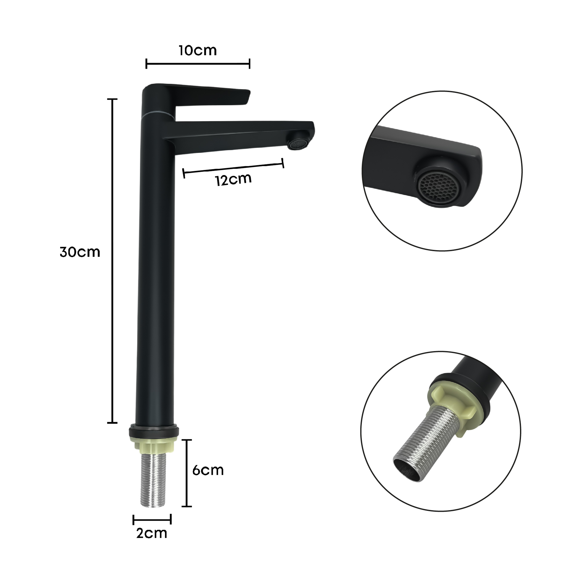 KIT GRIFERIA AGUA FRIA + PUSH CON SIFON NEGRO