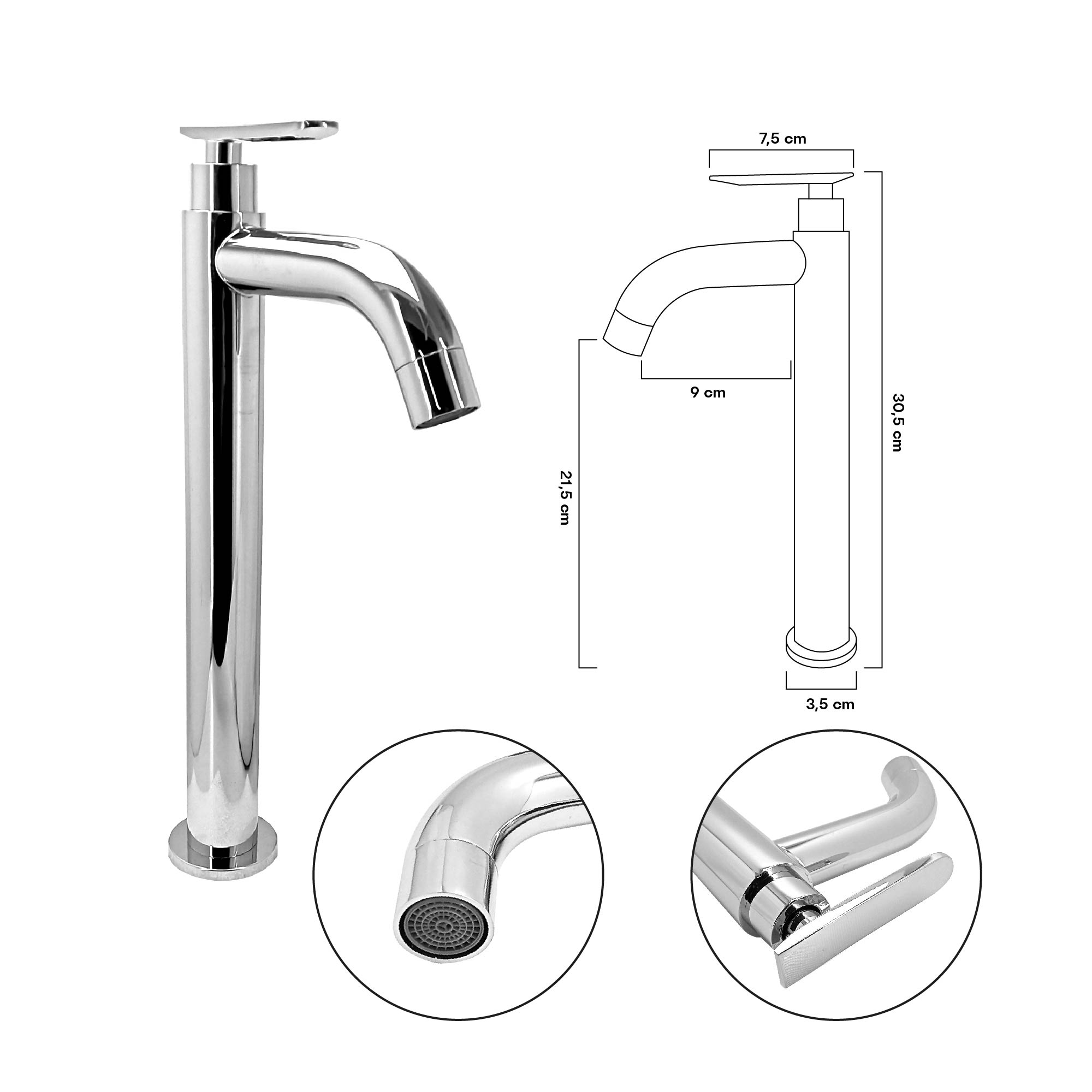 Kit Mueble + Lavamanos + Griferia  Ccol1126 Gris Un Agujero