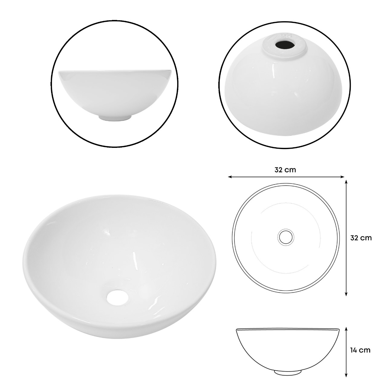 Kit Mueble + Lavamanos + Griferia  Ccol1135 Gris Un Agujero