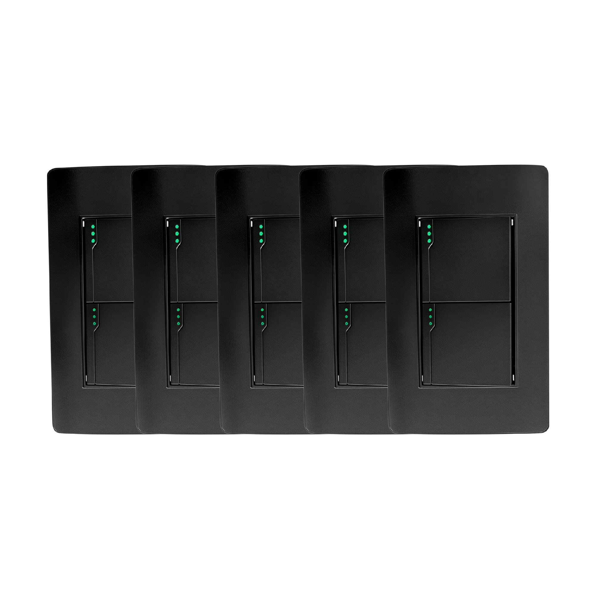Pack X 5 Interruptor Doble Negro C1212 10 A 110 V