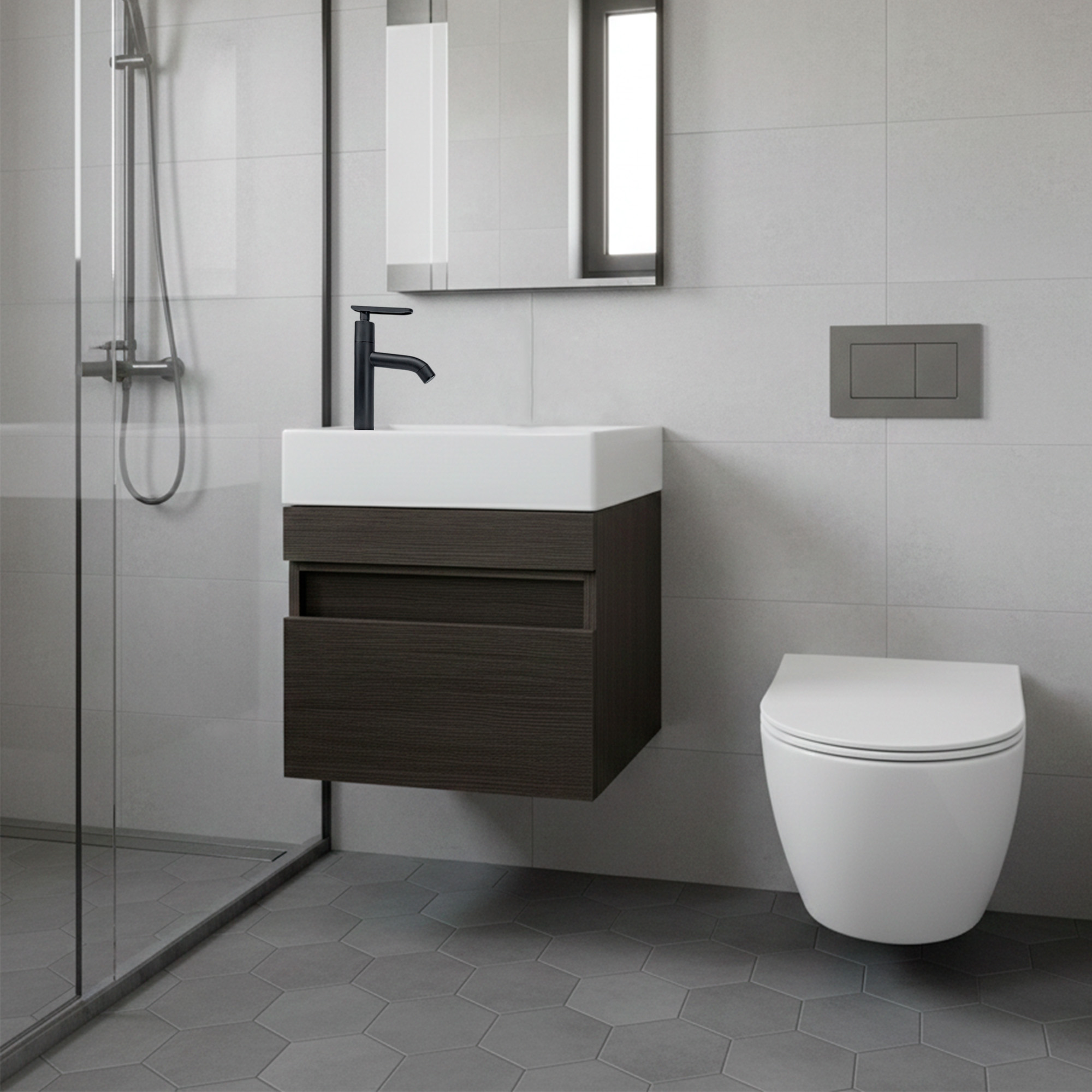 Mueble Aksel Flotante Para Lavamanos Nappo Turín 