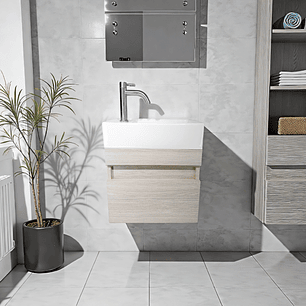 Combo Mueble Vanitory Merano C1271 Beige Un Agujero