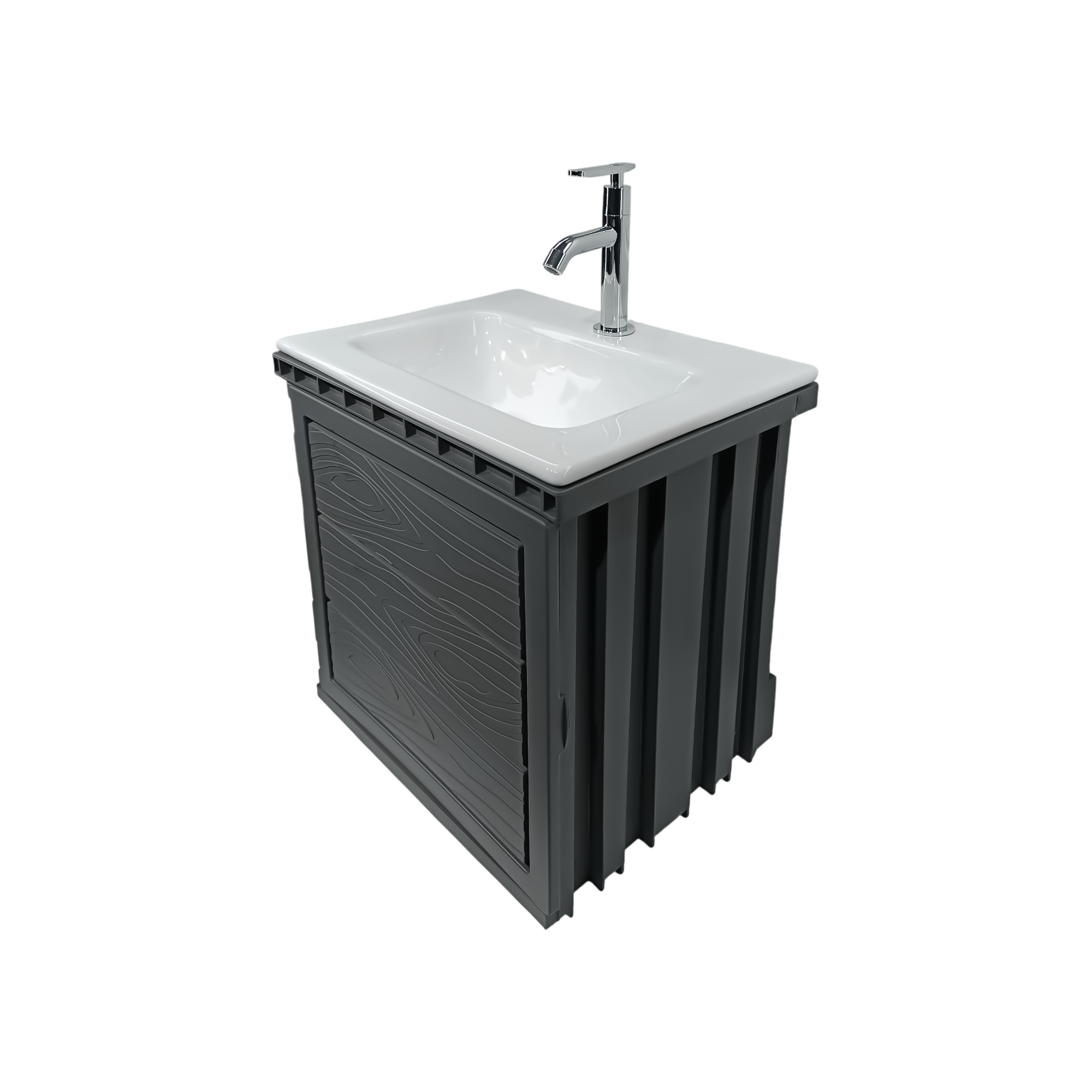 Kit Mueble en PVC + Lavamanos + Grifería  CCOL1116