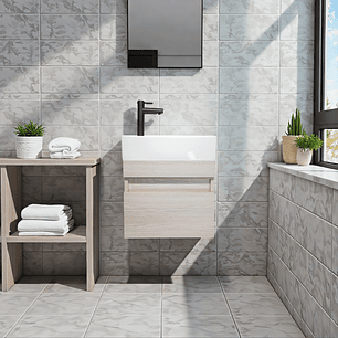 Combo Mueble Vanitory Merano C1275 Beige Un Agujero