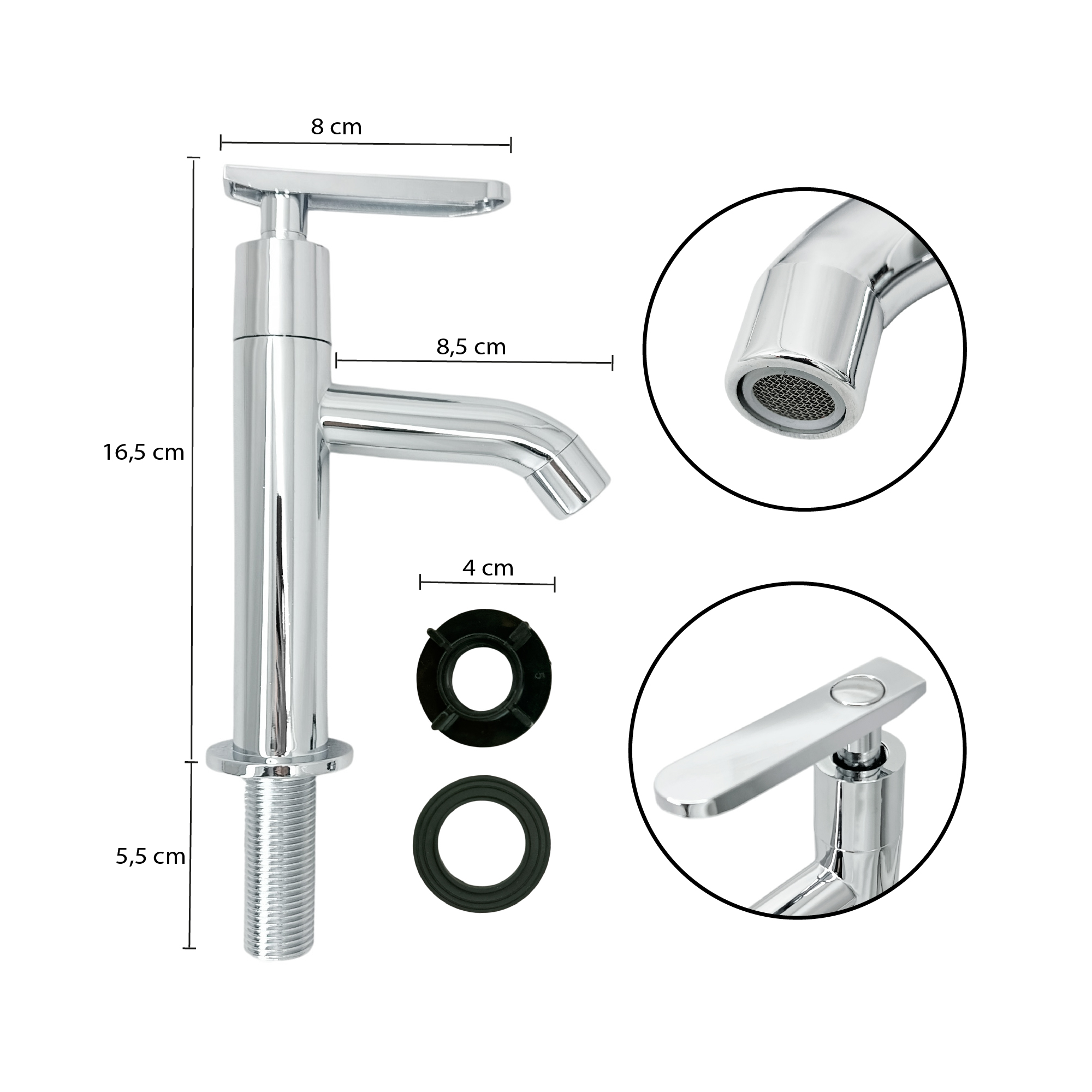 Kit Mueble en PVC + Lavamanos + Grifería  CCOL1116