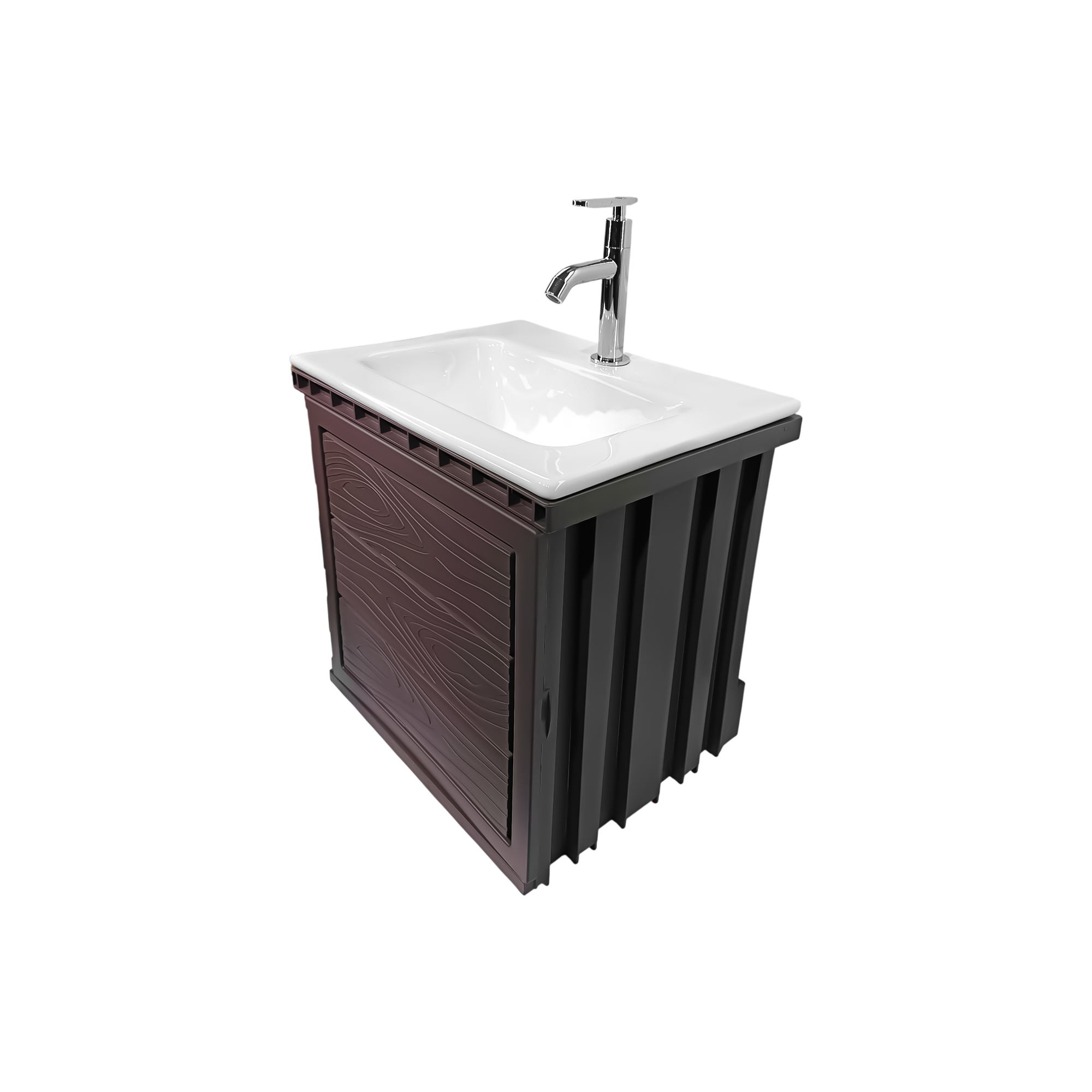 Kit Mueble En PVC + Lavamanos + Grifería  CCOL1117